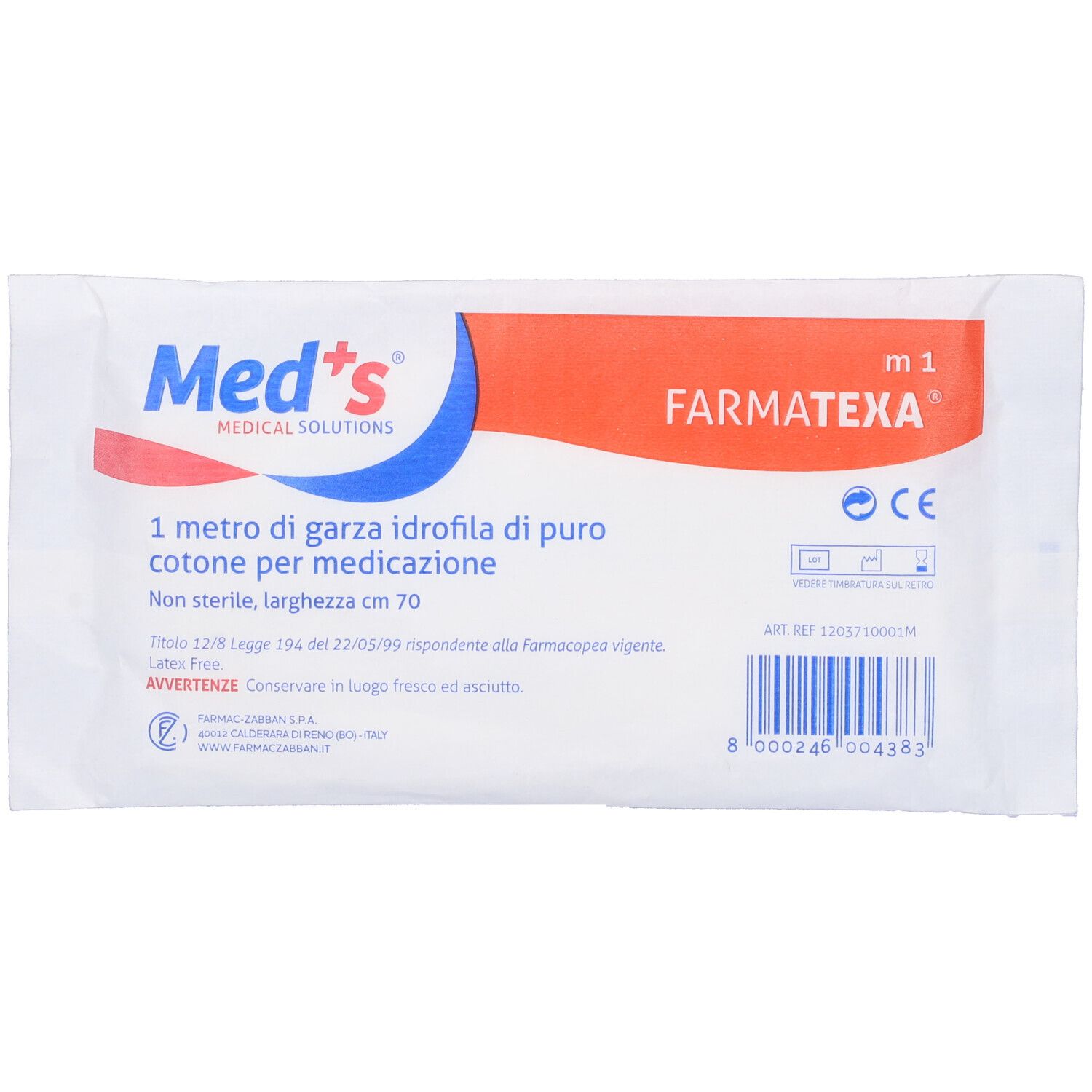 Garza Meds 12/8 Idrofila 100Cm