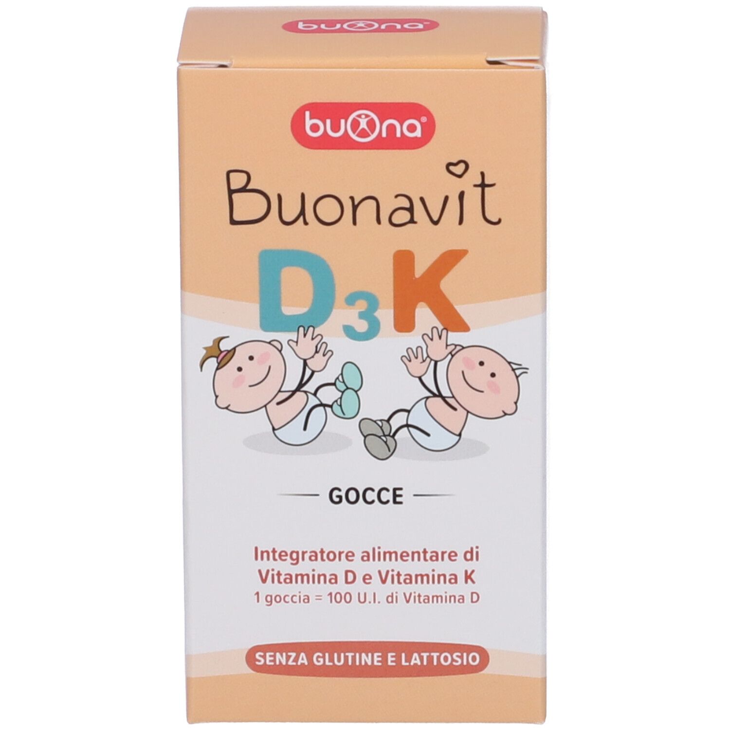 Confezione del prodotto con nome del prodotto e illustrazioni di bambini.