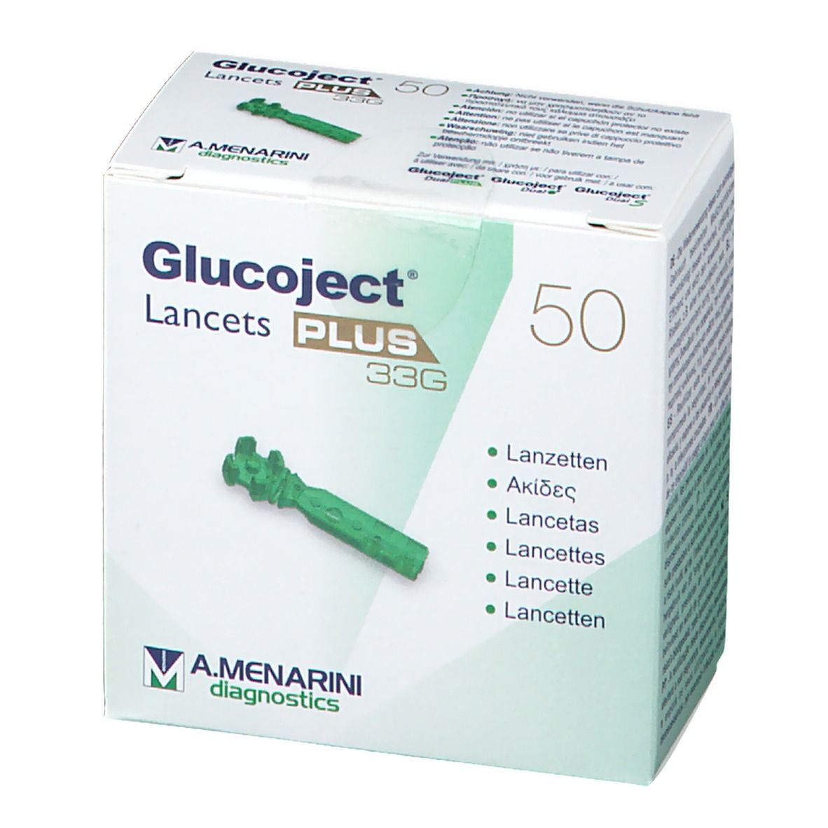 Glucoject® Lancets Plus 33G 50 Lancette 50 pz Redcare