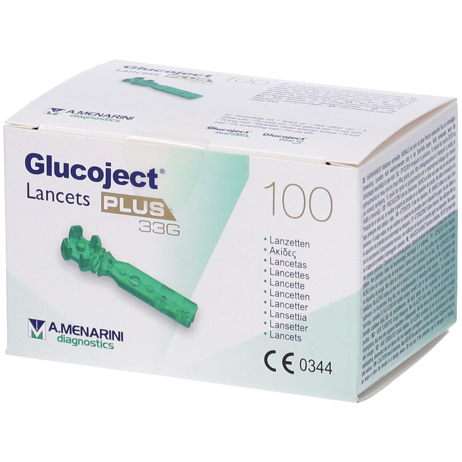 Glucoject® Lancets Plus 33G 100 Lancette 100 pz Redcare