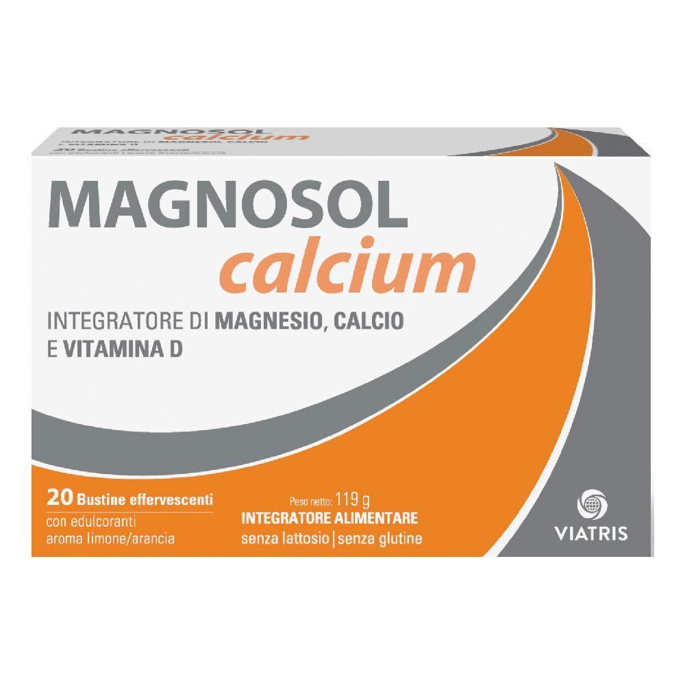 Meda Pharma Magnosol Calcium Integratore Energizzante 20 Bustine - Immagine 4