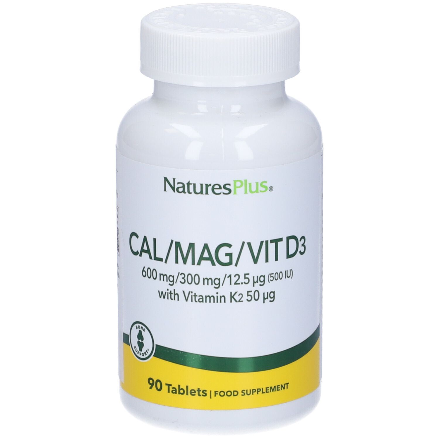 NaturesPlus Cal/Mag/VIT D3 con Vitamina K2 Tavolette