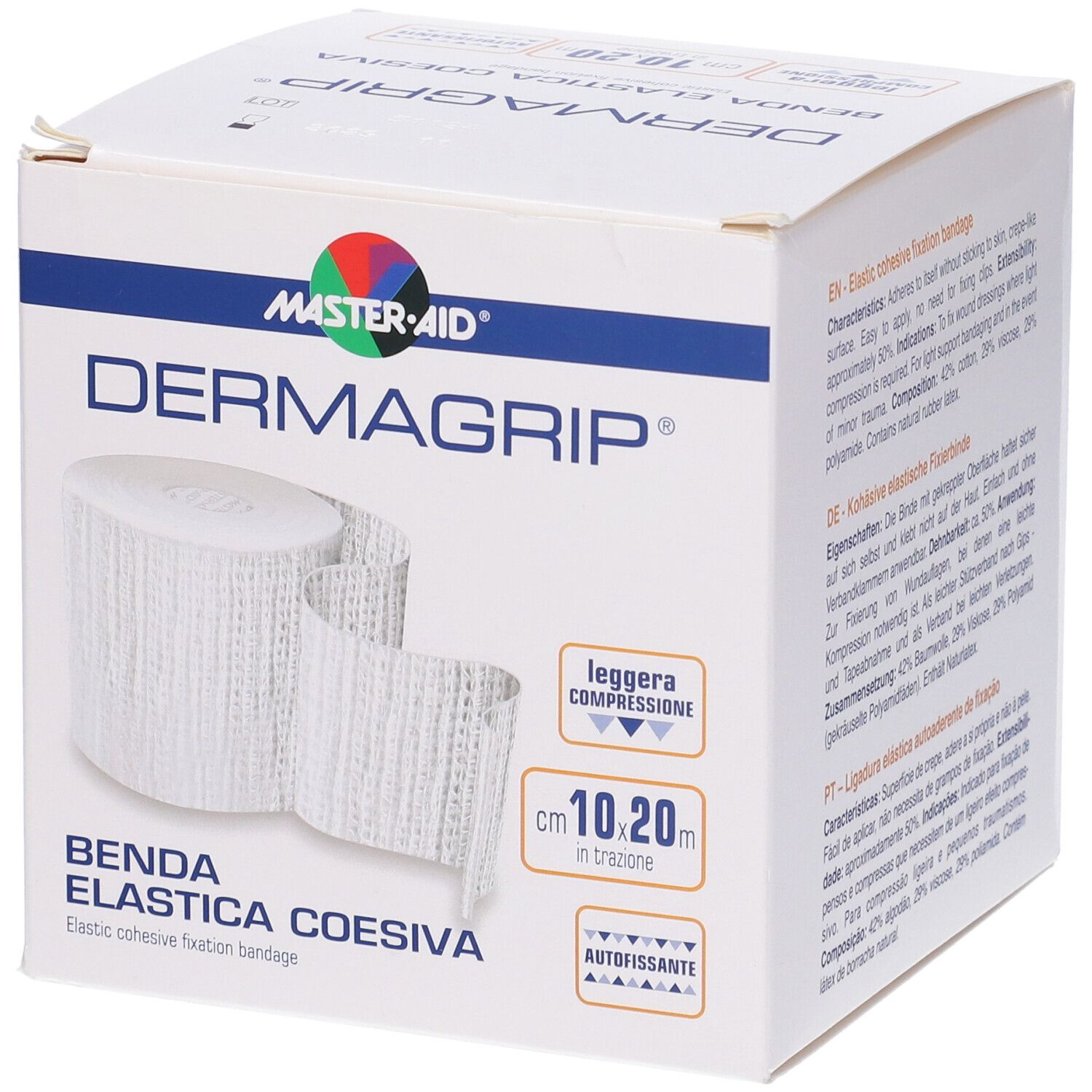 Master-Aid Dermagrip Benda-Garza Elastica Autobloccante 10cm x 20m