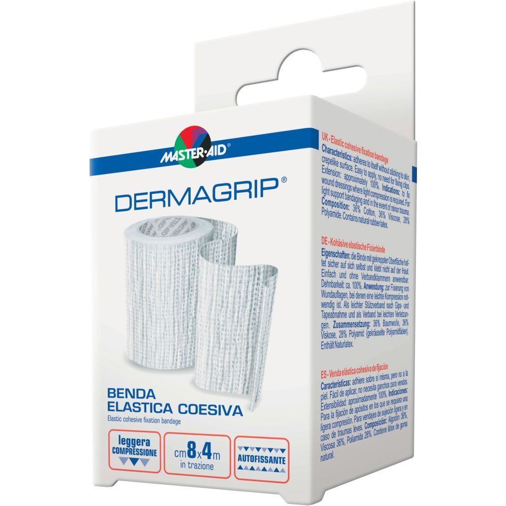 Master aid dermagrip - benda elastica coesiva 12 cm x 20 m - Immagine 5