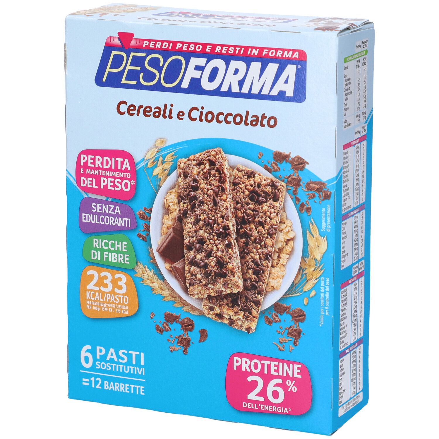 Image of PESOFORMA® Barrette Cereali e Cioccolato
