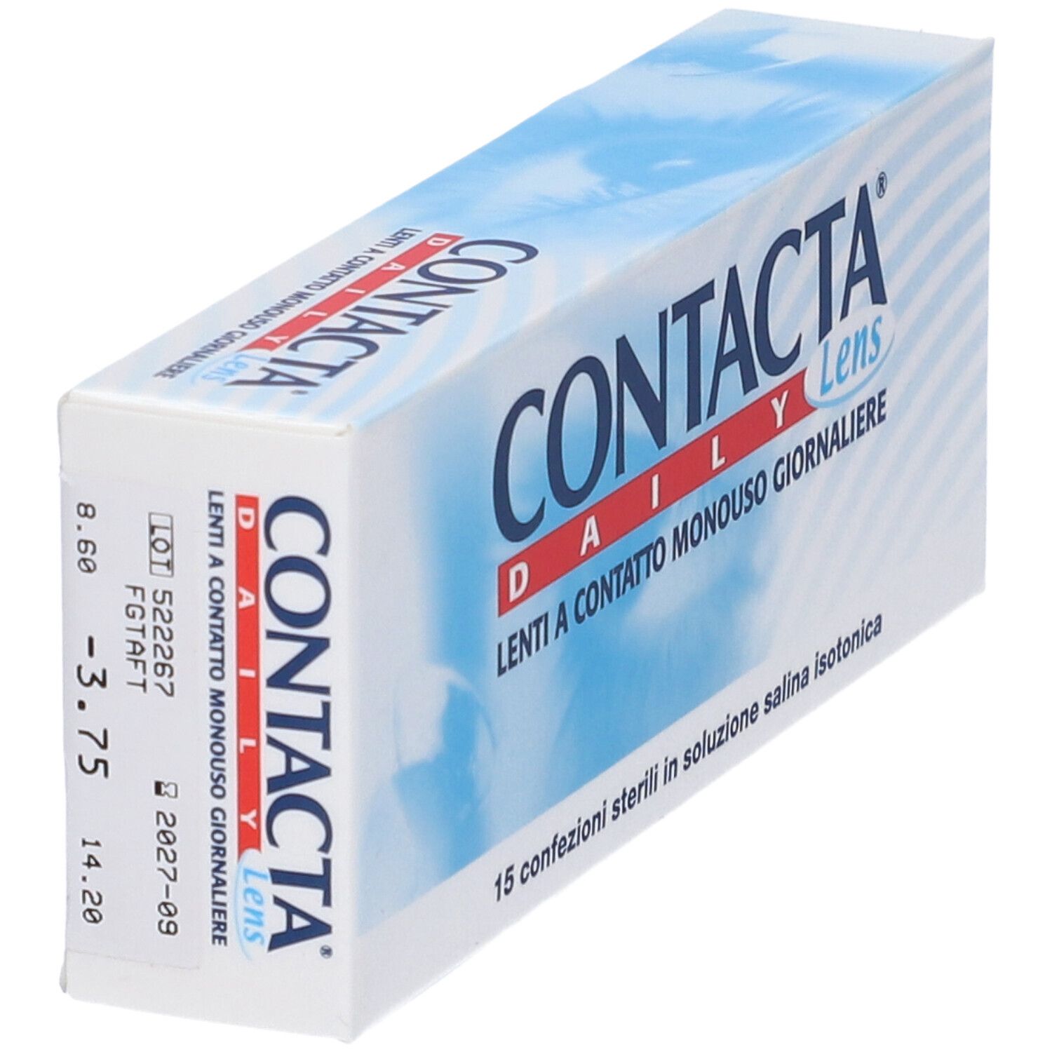 Confezione di lenti a contatto CONTACTA DAILY Lens, Lenti a Contatto Monouso Giornaliere. 15 confezioni sterili.