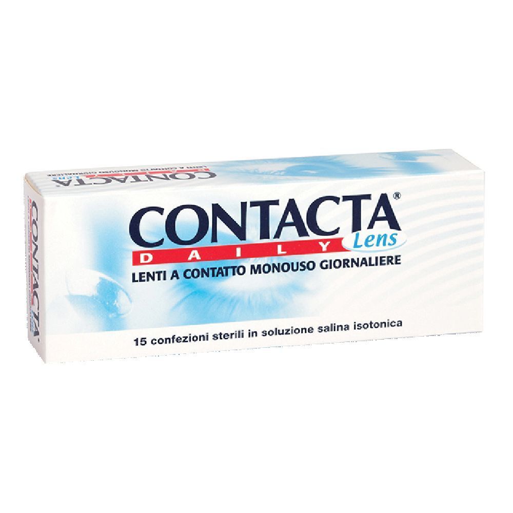 Confezione di lenti a contatto CONTACTA Daily Lens. Lenti a contatto monouso giornaliere. 15 confezioni sterili.