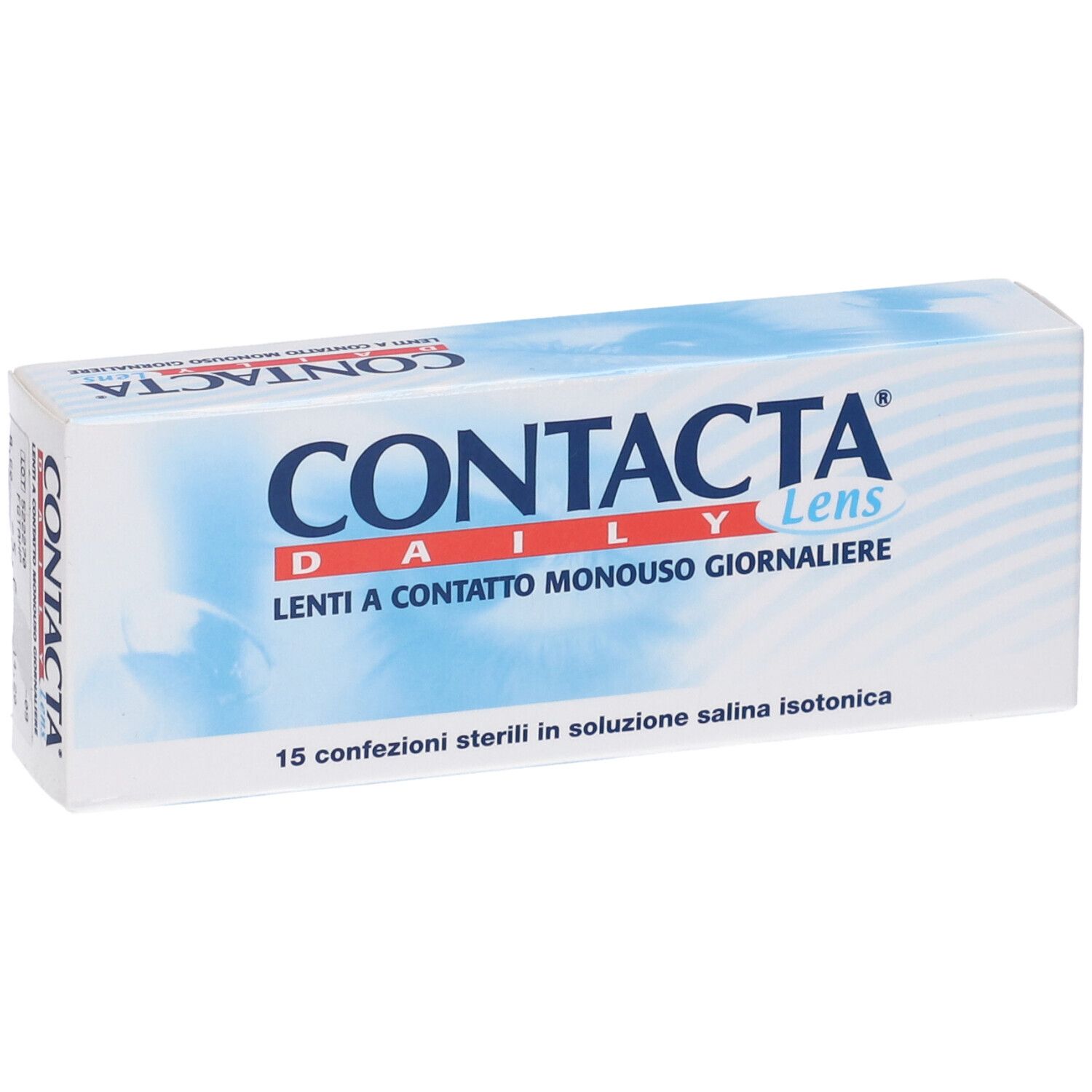 Confezione di lenti a contatto CONTACTA Daily Lens. Lenti a contatto monouso giornaliere. 15 confezioni sterili.
