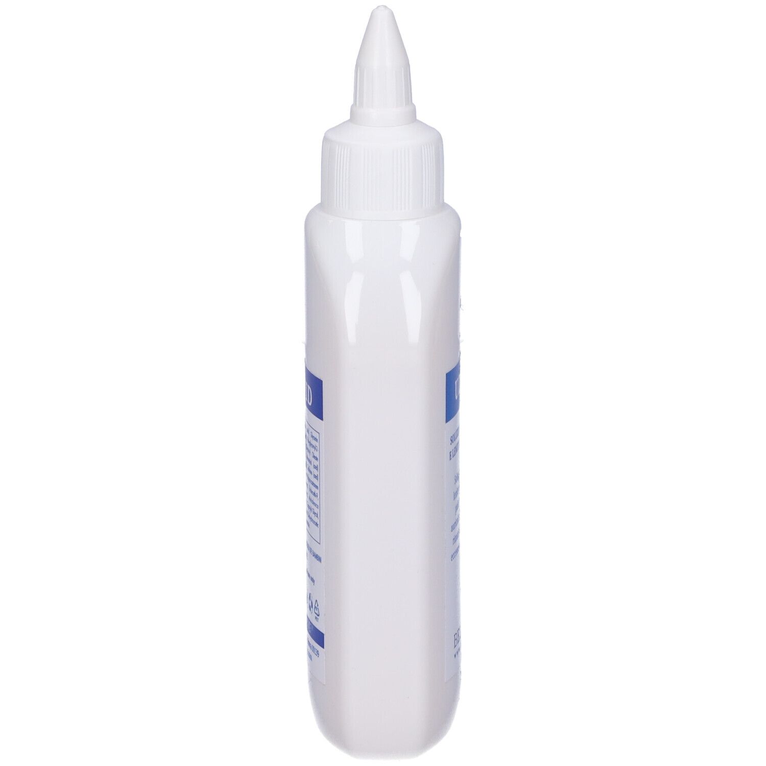 Flacone bianco con applicatore a punta. Scritta 'UDIFID'.