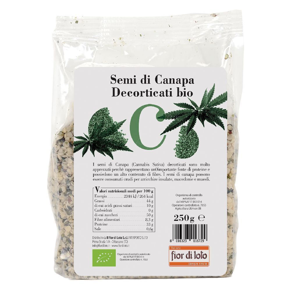 Fior di Loto Semi di Canapa Decorticati Bio