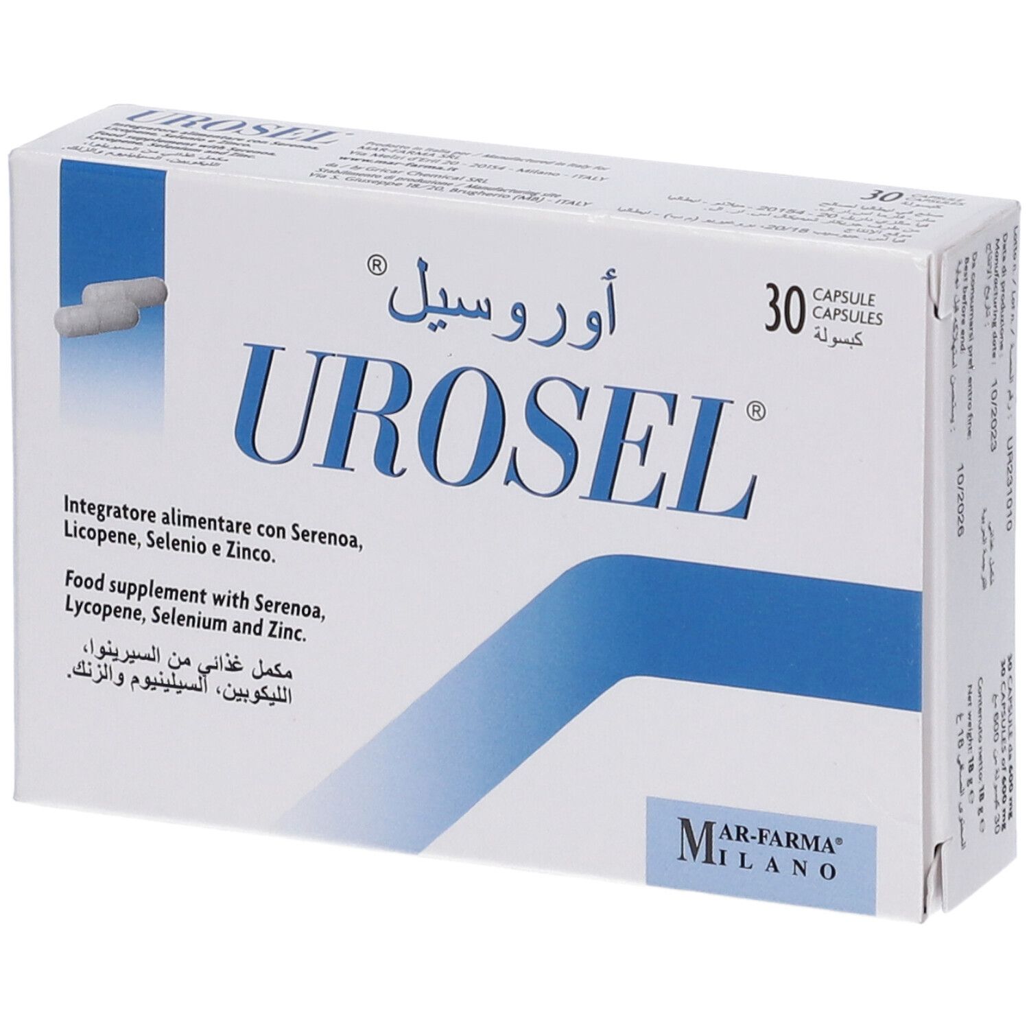 Mar-Farma Urosel 30 Capsule Pz