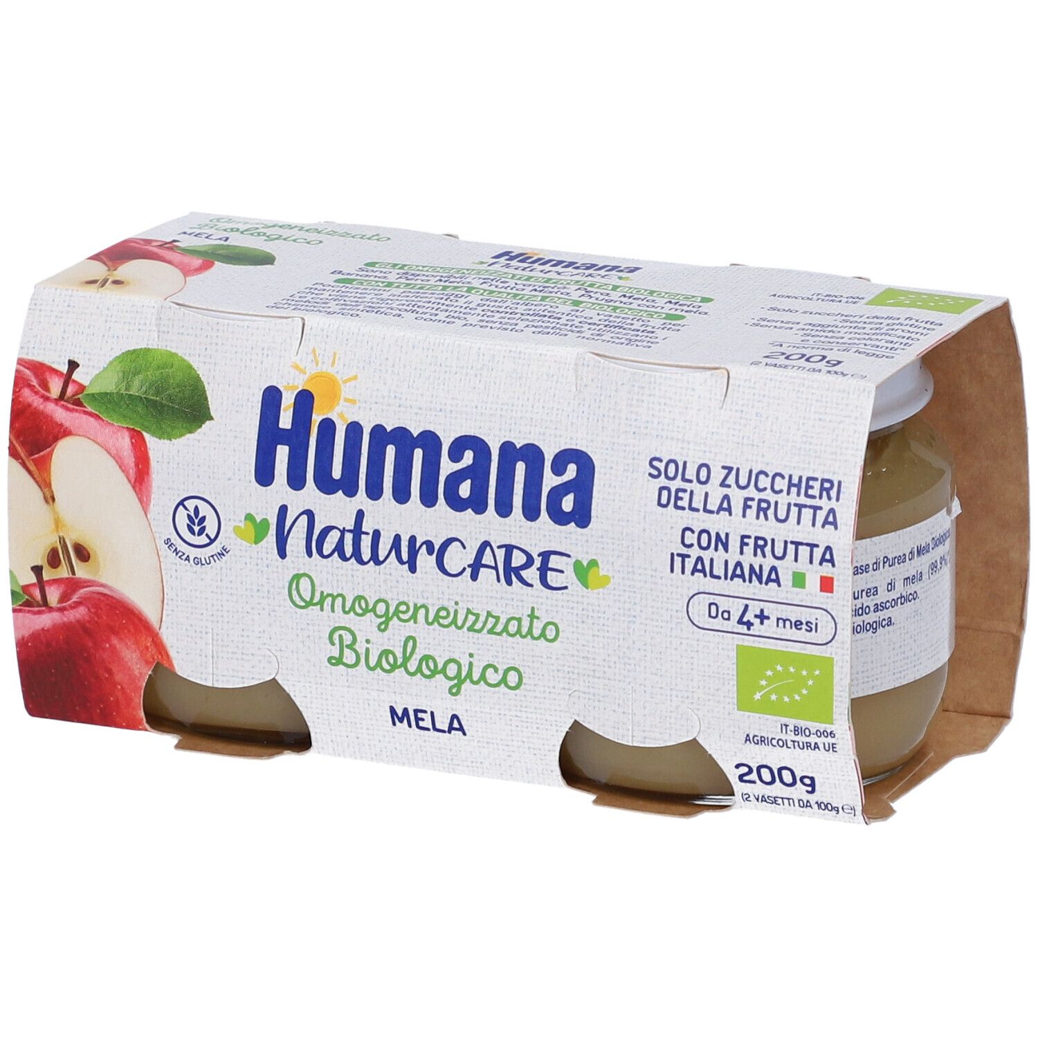 Humana Omogeneizzato Biologico di Mela