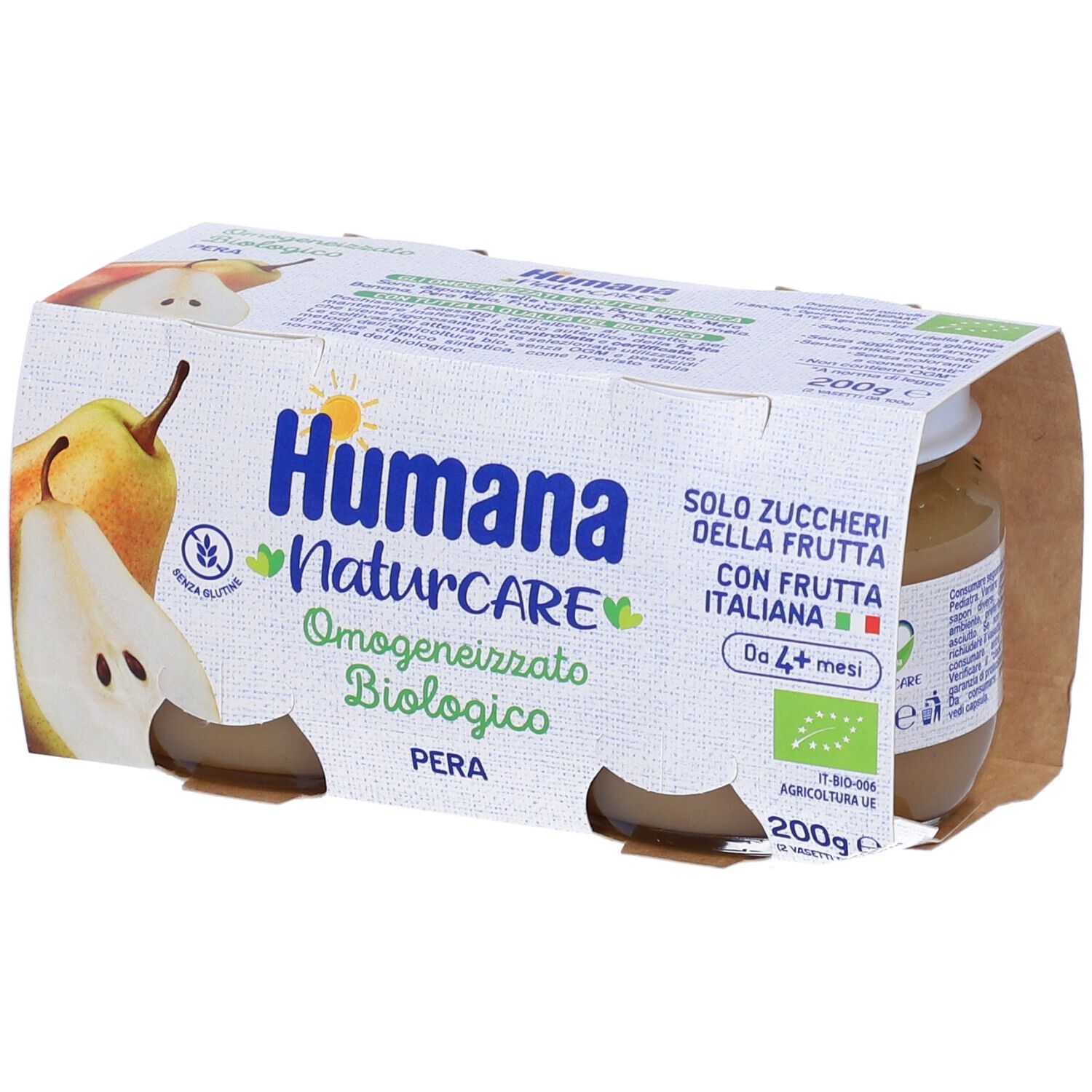 Humana Omogeneizzato Biologico Pera