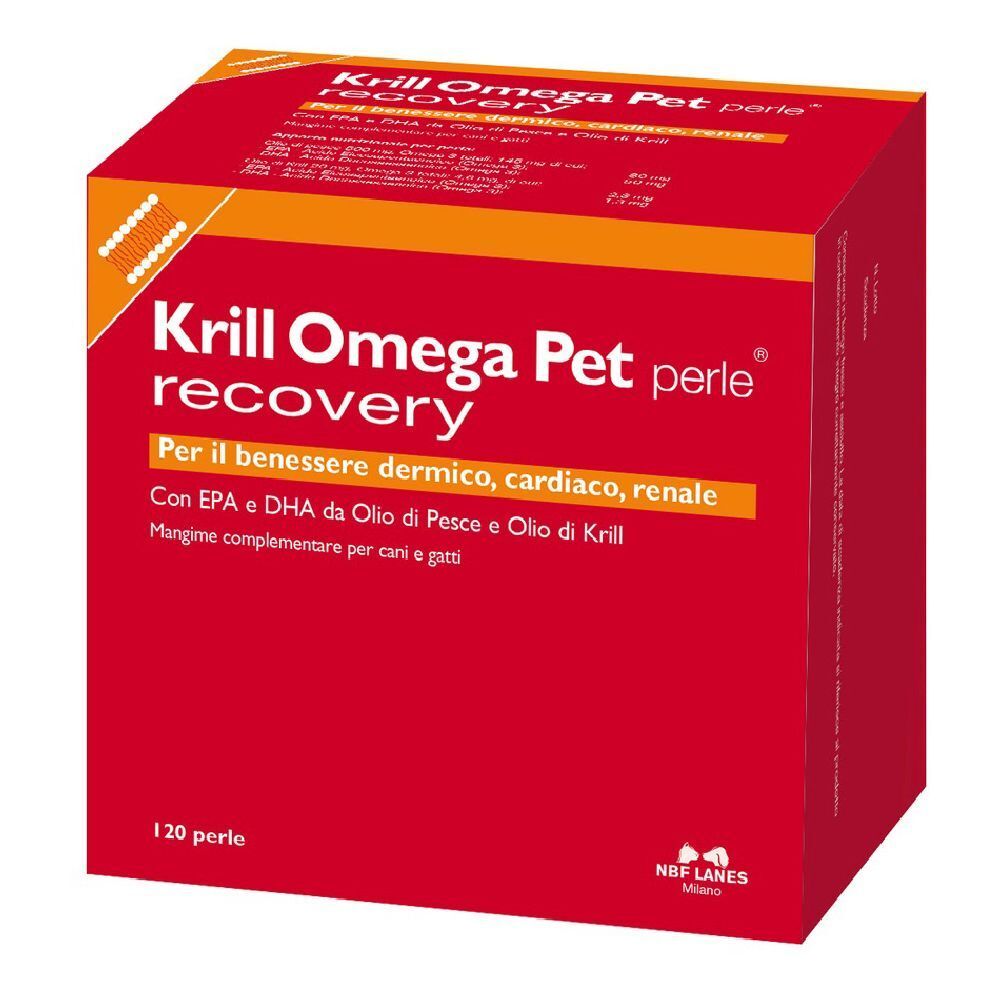 NBF LANES Krill Omega 120 perle - mangime complementare per cani e gatti - Immagine 6