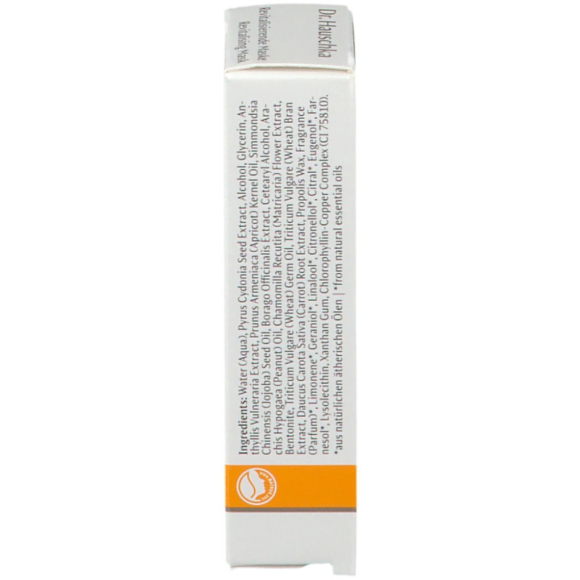 Confezione in cartone. Scritta: Ingredienti, Dr. Hauschka.