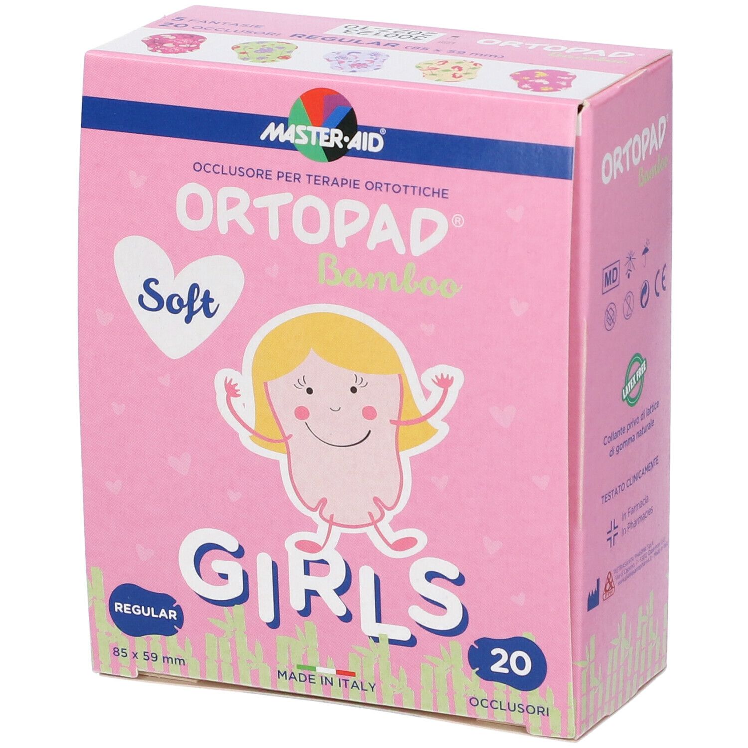 Master AID Cerotto Oculare Per Ortottica Ortopad Soft Girls Regular