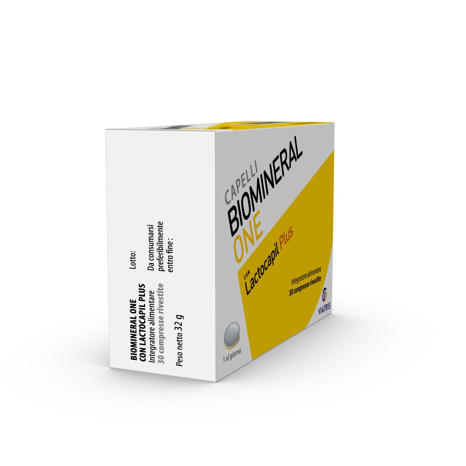 Packung Biomineral One mit 30 Kapseln, für das Haar.