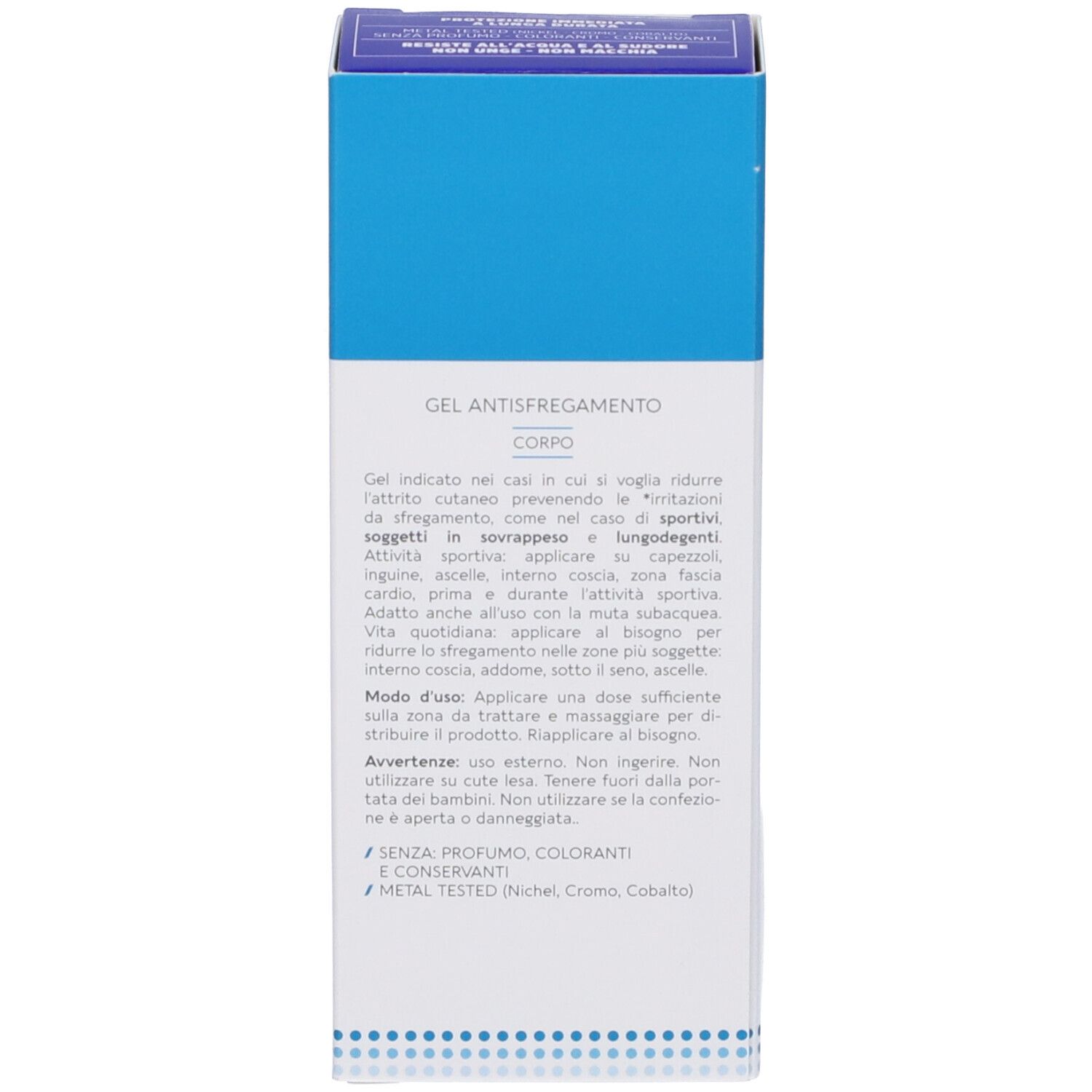 Détail de la boîte Dermovitamin. Instructions d'utilisation, ingrédients, sans parfum.