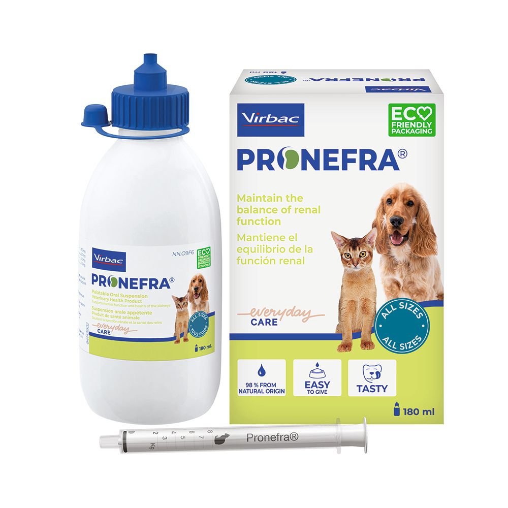 Virbac Pronefra Supporto Renale di Cani e Gatti 180ml