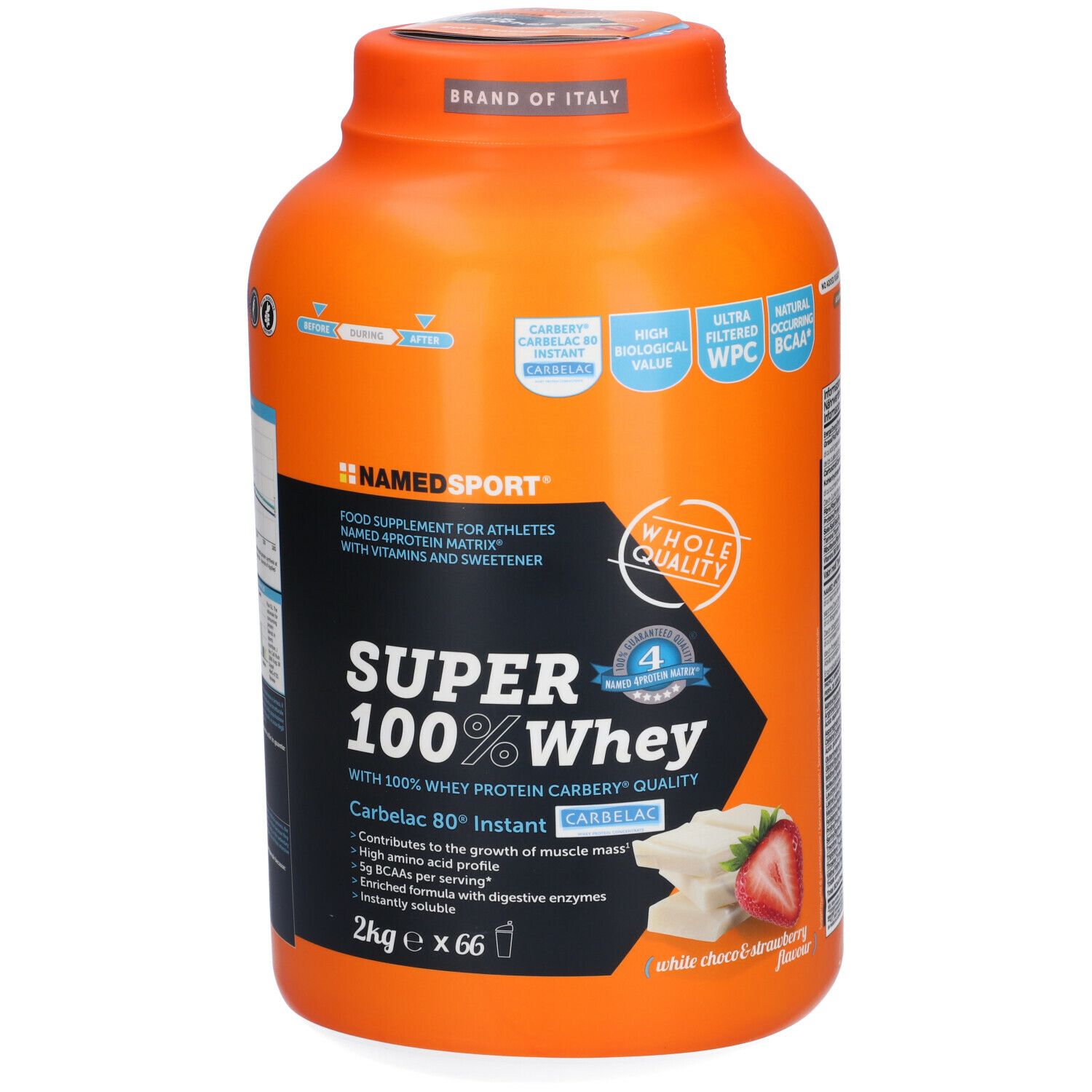 NAMEDSPORT® Super 100% Whey White Choco & Strawberry