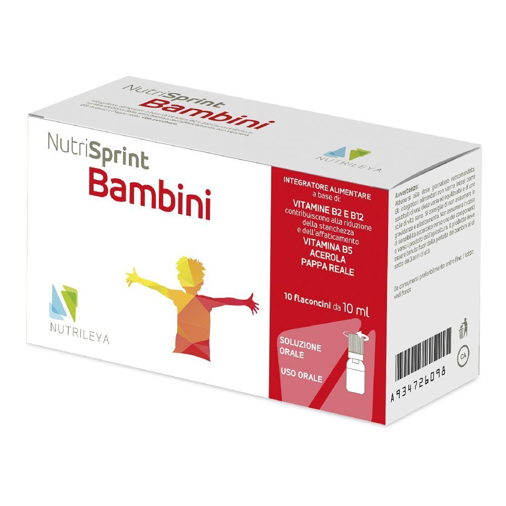 Nutrileya Nutrisprint Bambini Integratore Per Benessere 10 Flaconcini Da 10Ml - Immagine 7