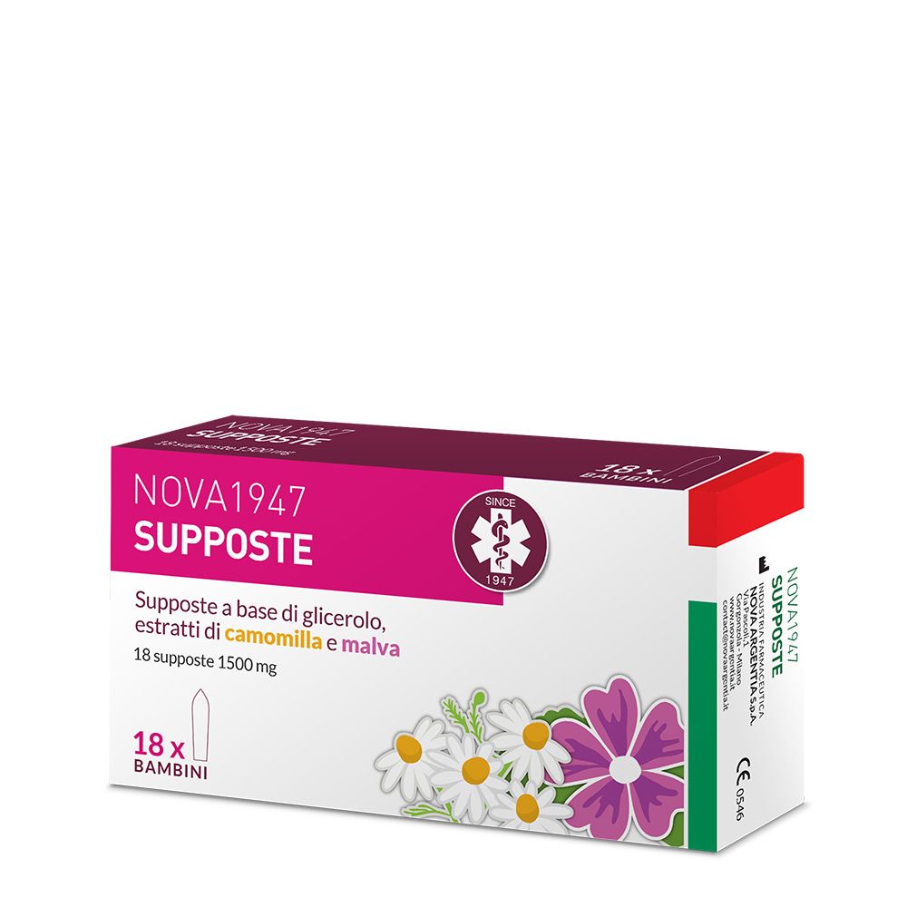 Nova1947 Glicerolo 1500mg Supposte Bambini