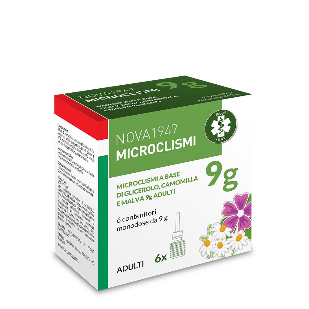 NOVA1947 MICROCLISMI 9 g Adulti 6 contenitori monouso