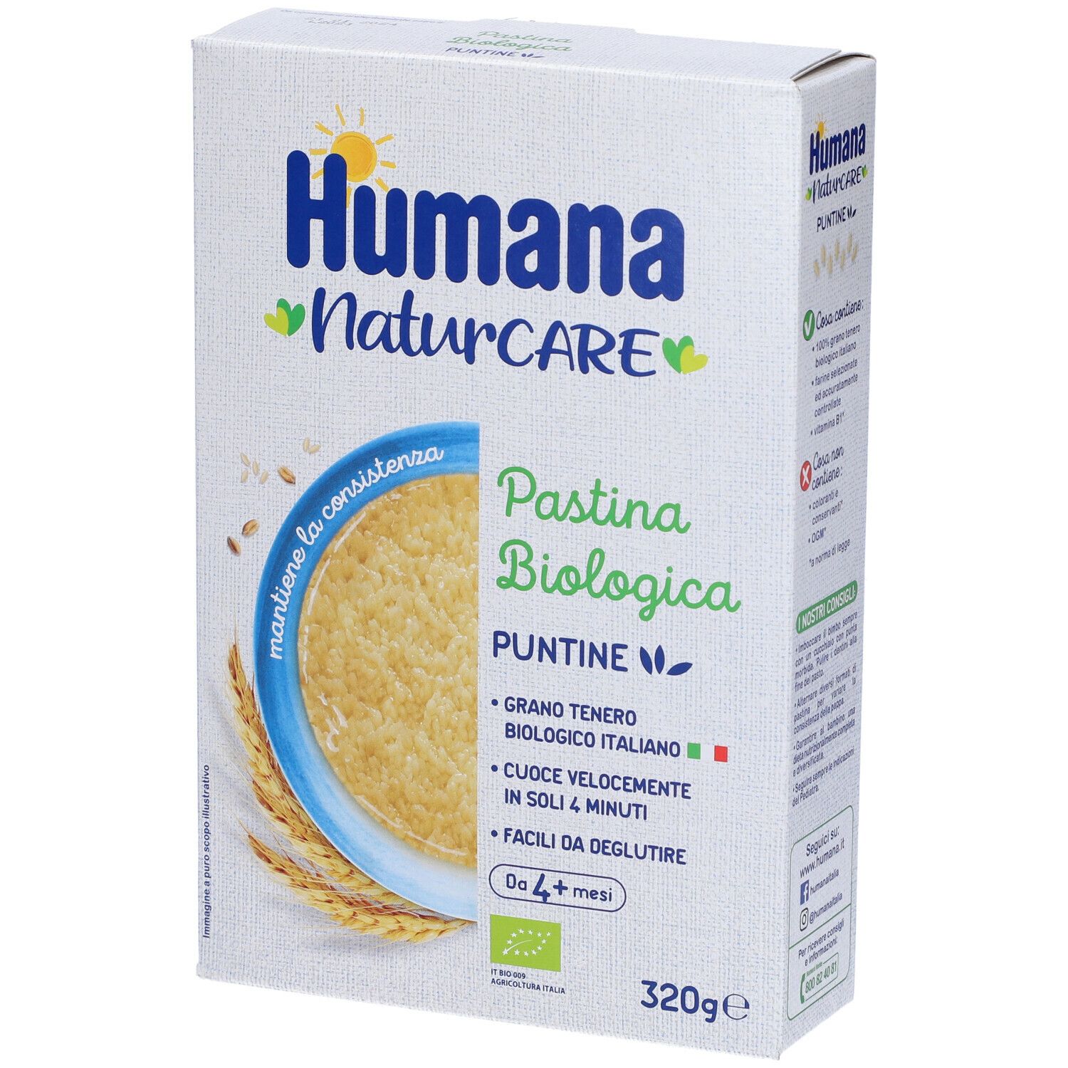 Humana Puntine Biologiche Pastina
