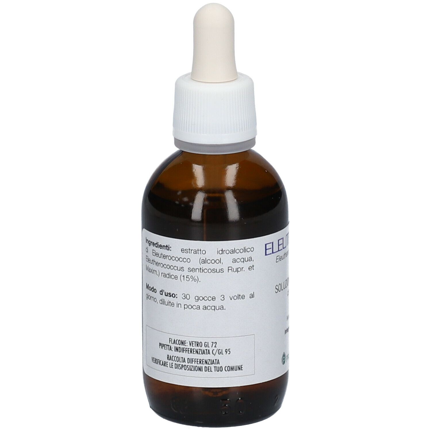 Flacone di vetro marrone con contagocce. Etichetta con ingredienti, istruzioni per l'uso. Produttore: PromoPharma. Smaltimento.