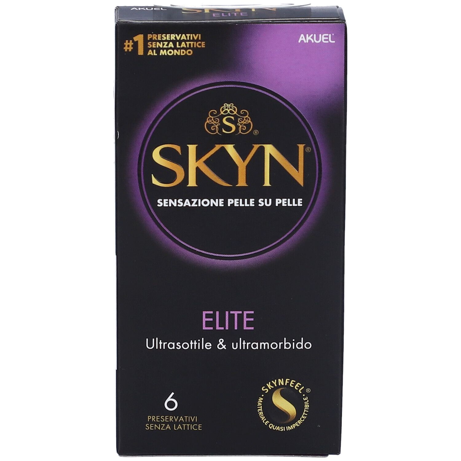 SKYN ELITE Kondome, 6 Stück Packung.