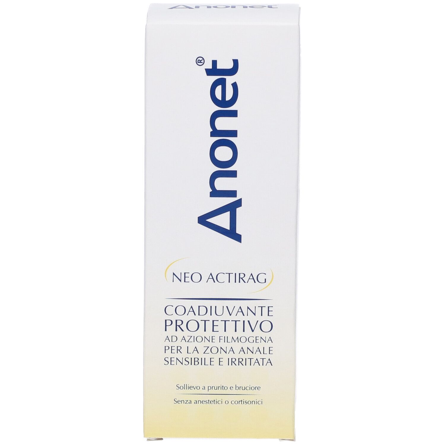 Verpackung für Anonet Neo Actirag, schützendes Hilfsmittel für die Analzone.