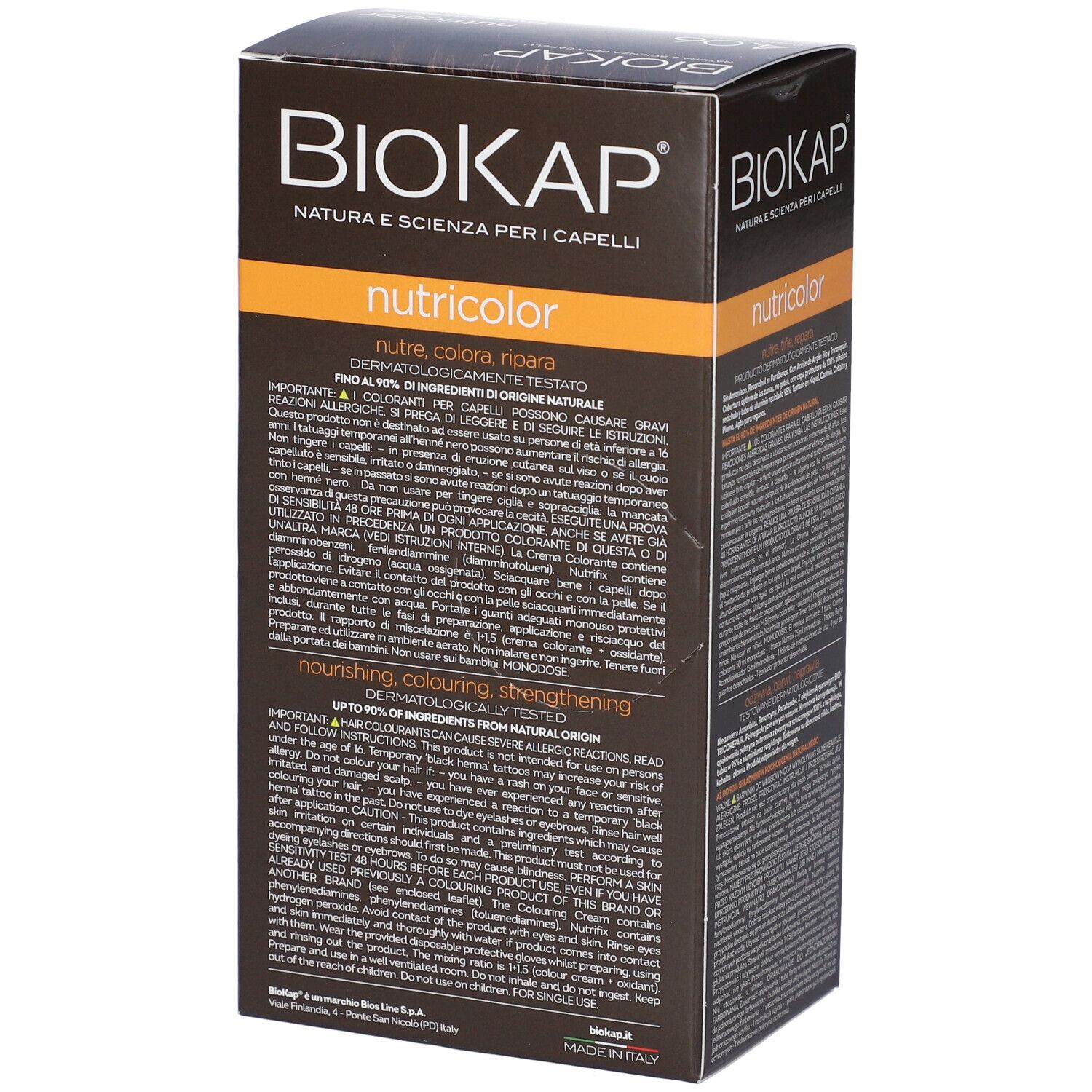 Biokap Nutricolor, Haarfärbung. Dermatologisch getestet.