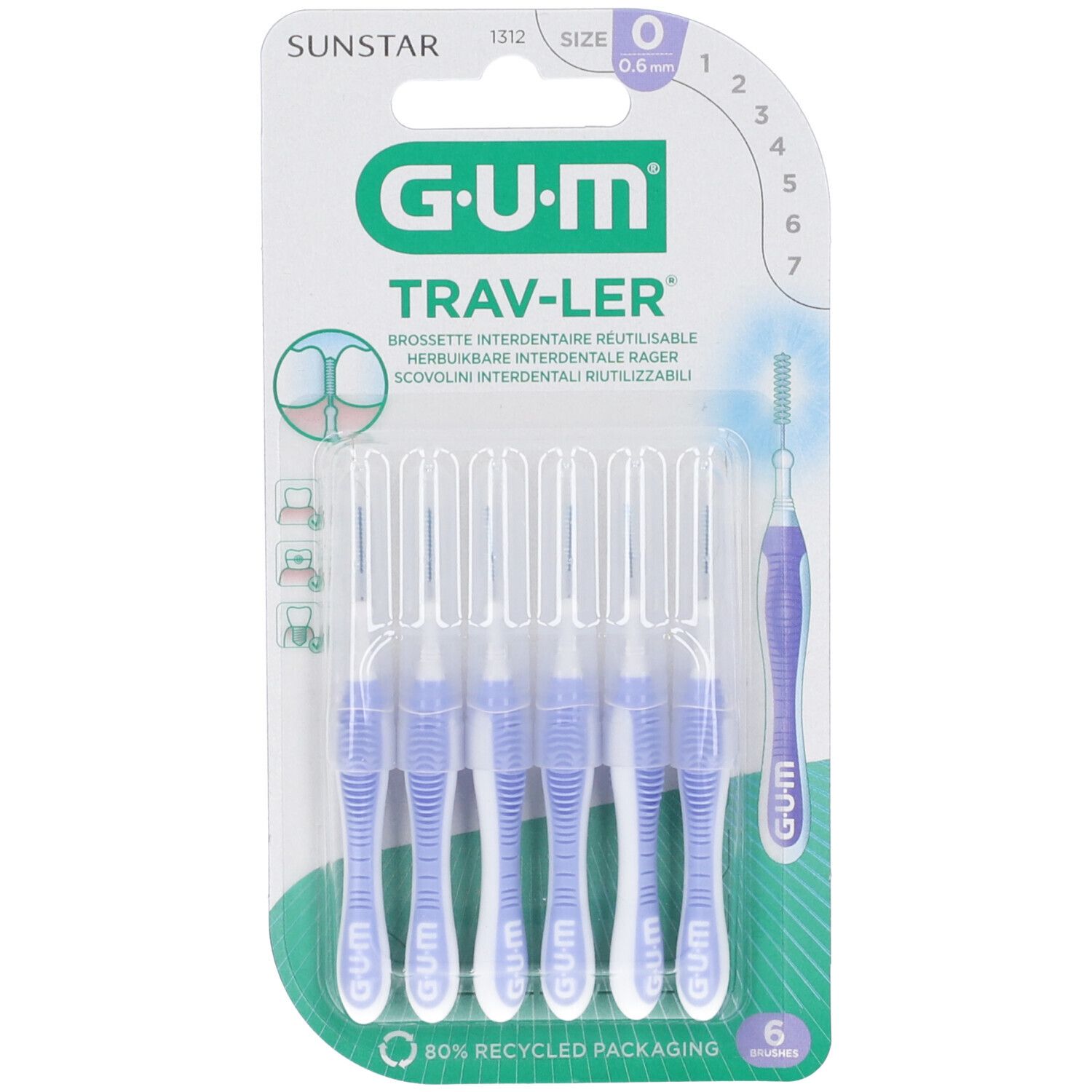 GUM TRAV-LER 0,6 SCOV PRO 1312 - Immagine 12