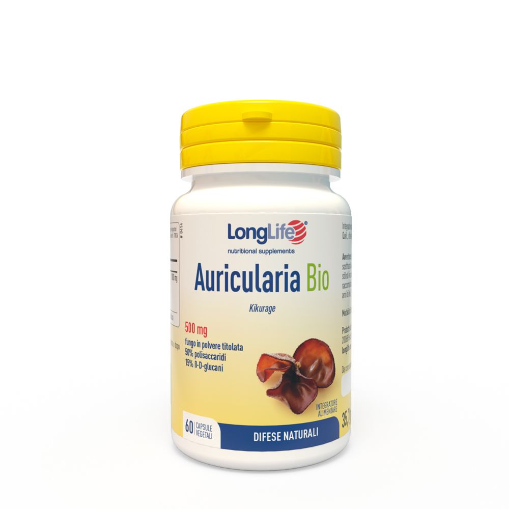 Long Life Longlife Auricularia Bio 60Capsule - Immagine 3