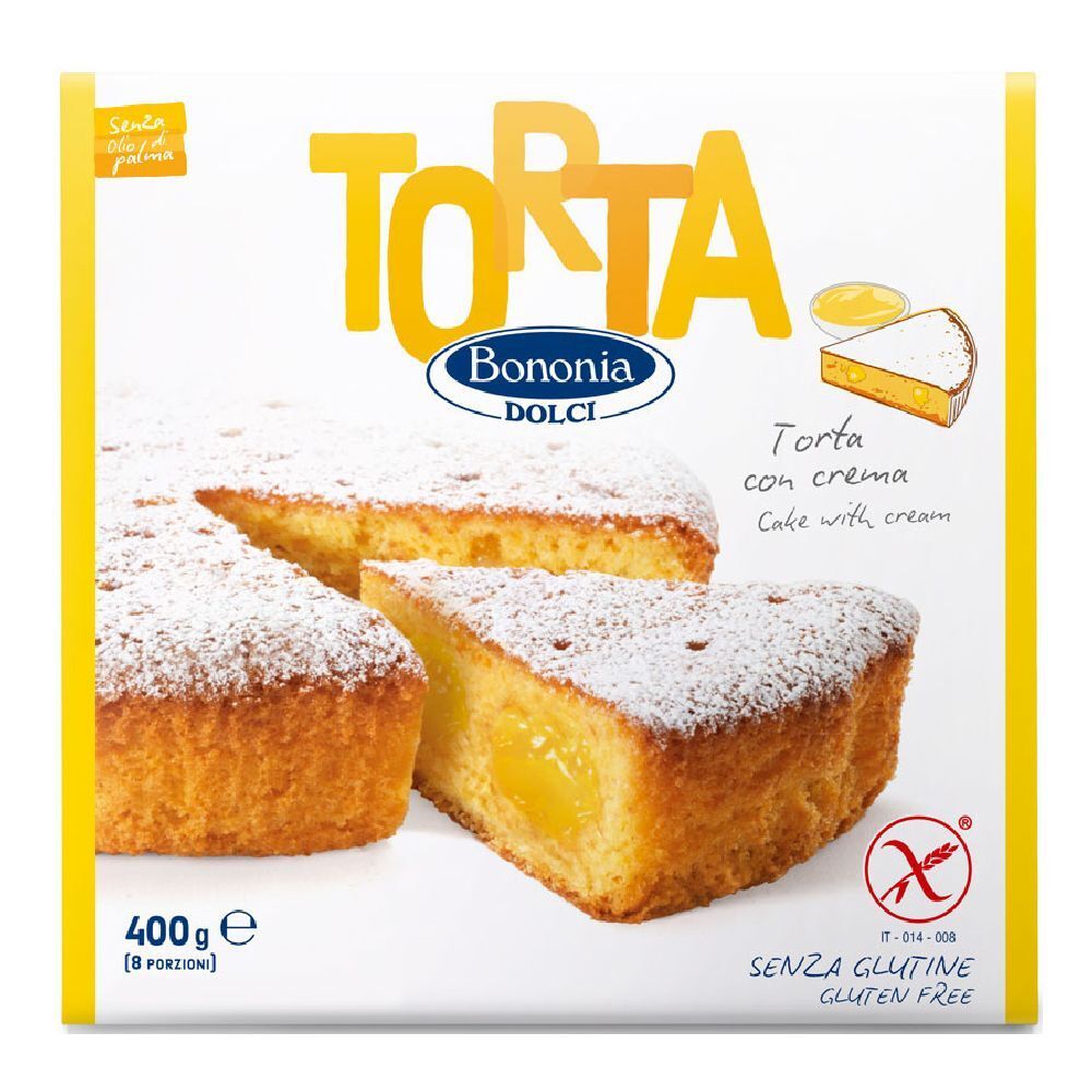 Bononia Dolci Torta Con Crema Senza Glutine 400 G