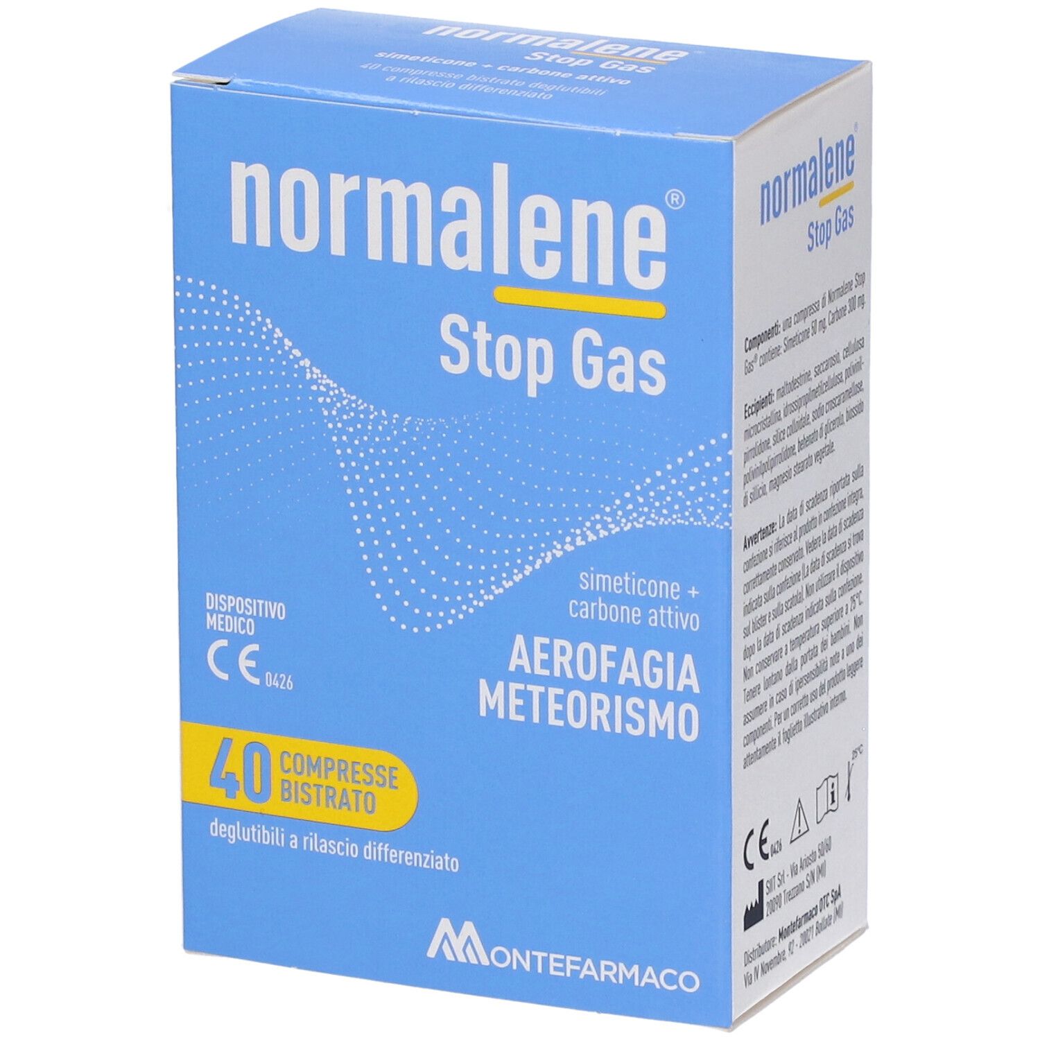 Normalene Stop Gas Per Meteorismo 40 Compresse - Immagine 4