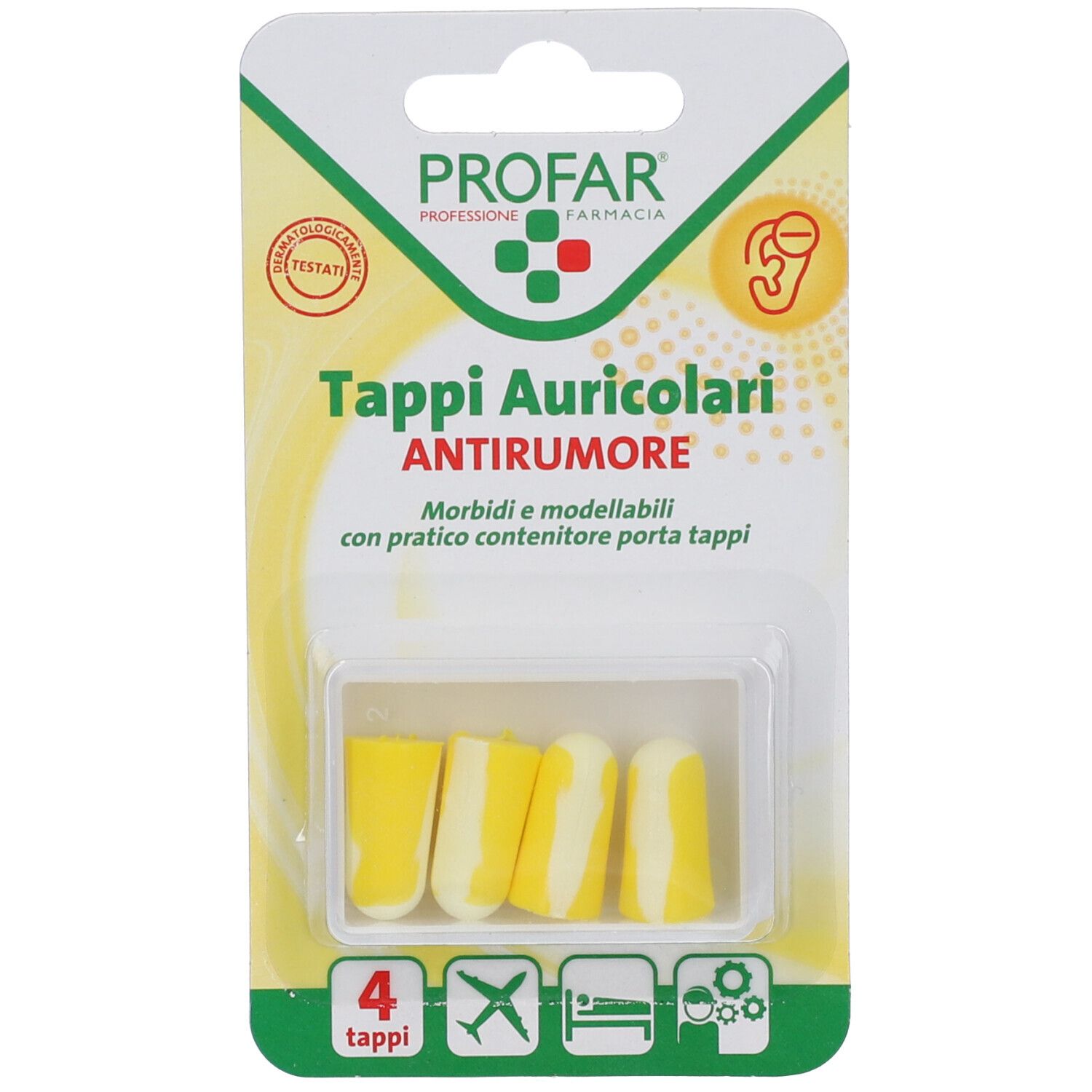 Profar Tappi Auricolari in Schiuma 4 Pezzi