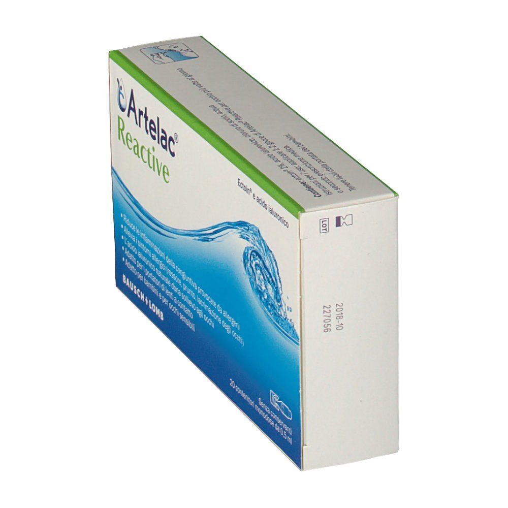 Artelac Reactive Augentropfen, 20 Einzeldosisbehälter à 0,5ml.