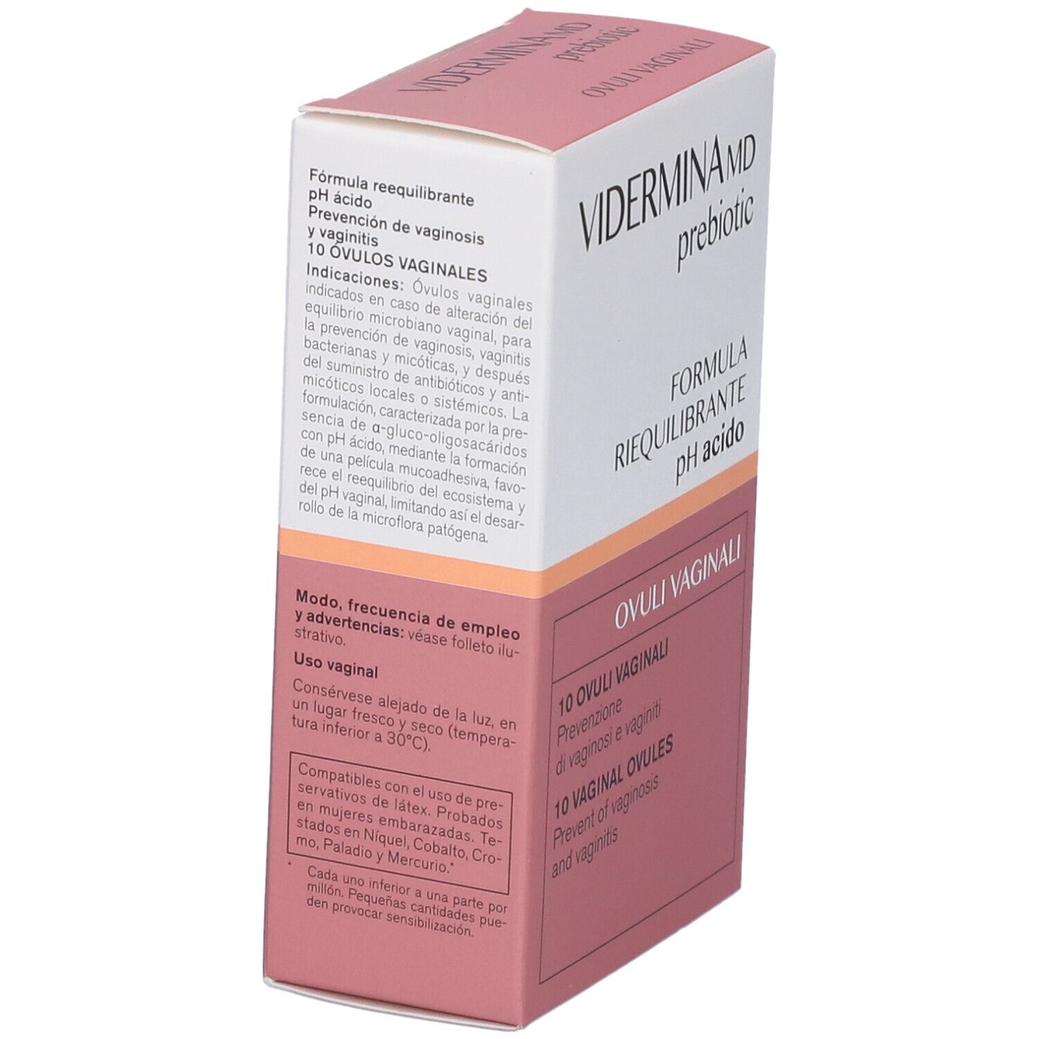 Vidermina Prebiotic Ovuli 10Pz 10 St Vaginalovula