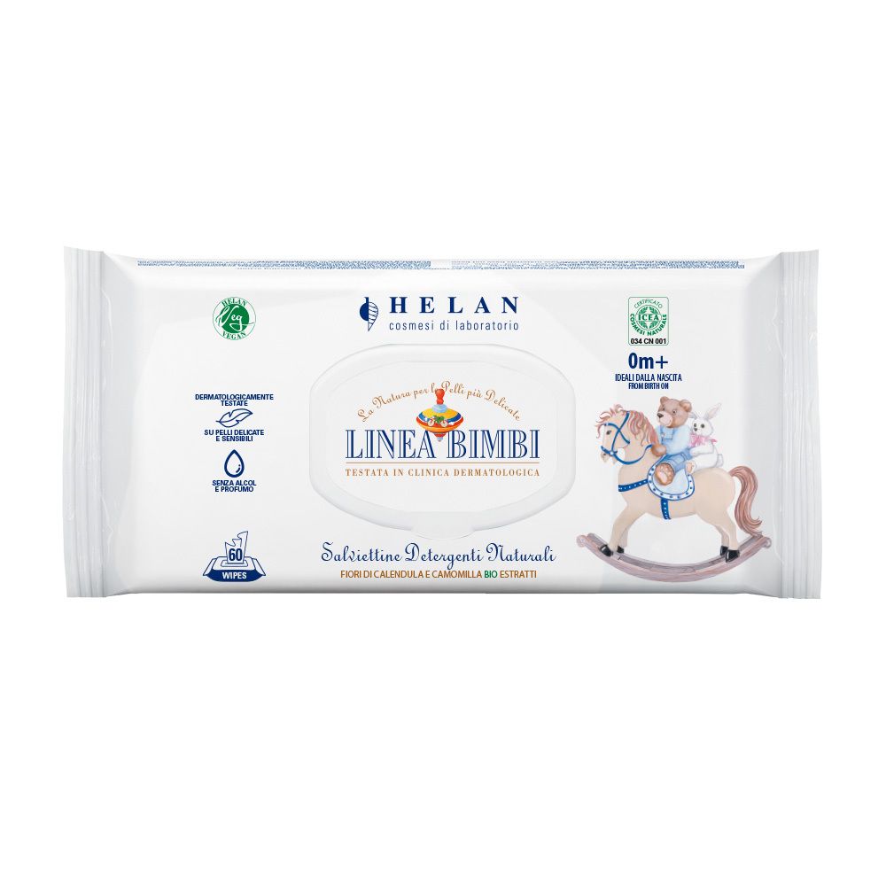 Helan LINEA BIMBI Salviettine Detergenti Naturali 60pz