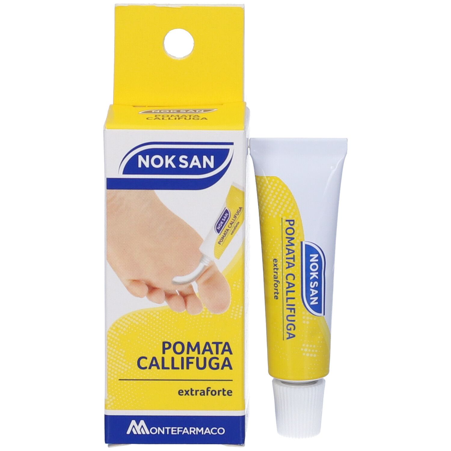 Noksan Pomata Callifuga extraforte Fußcreme.