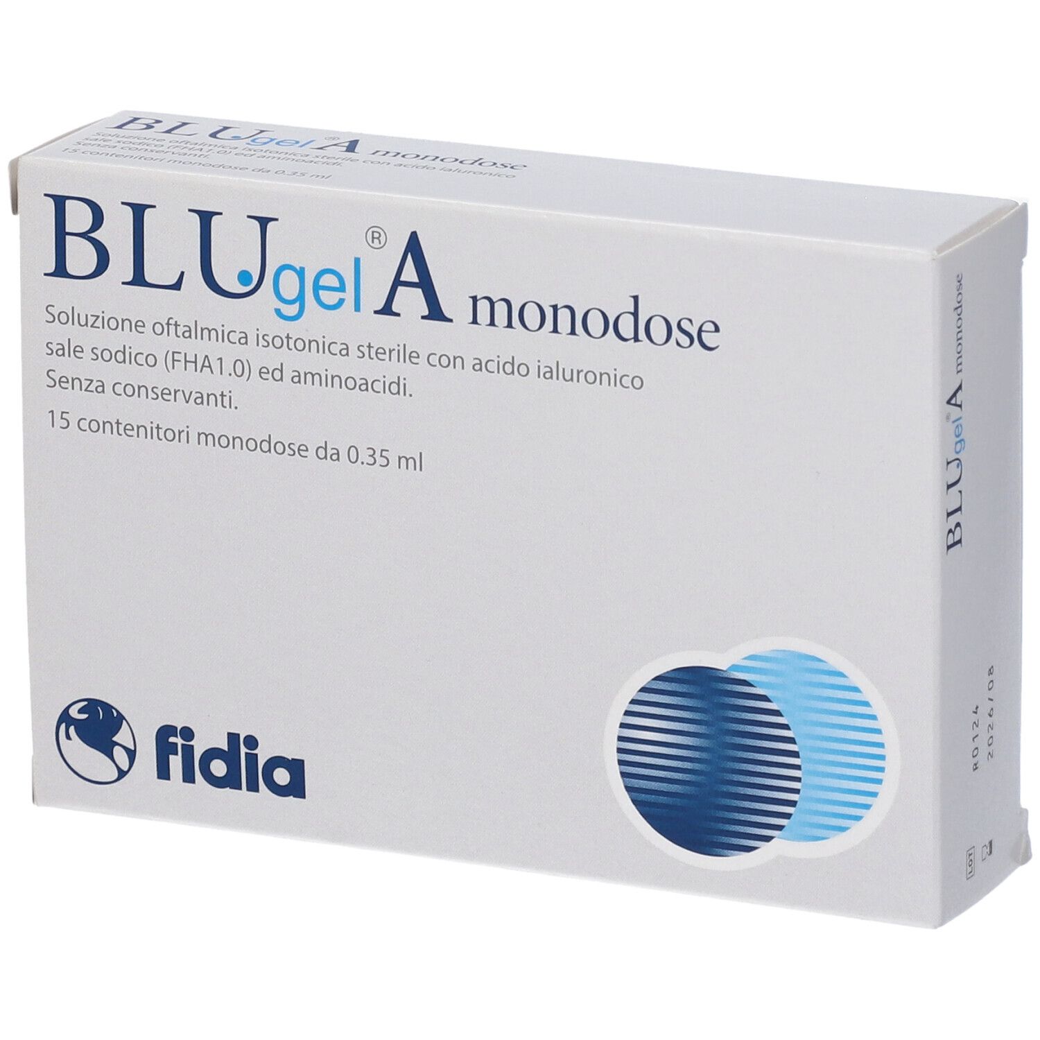 Blugela Monodose GTT Oculari 15x0,35 ml Einzeldosispipetten