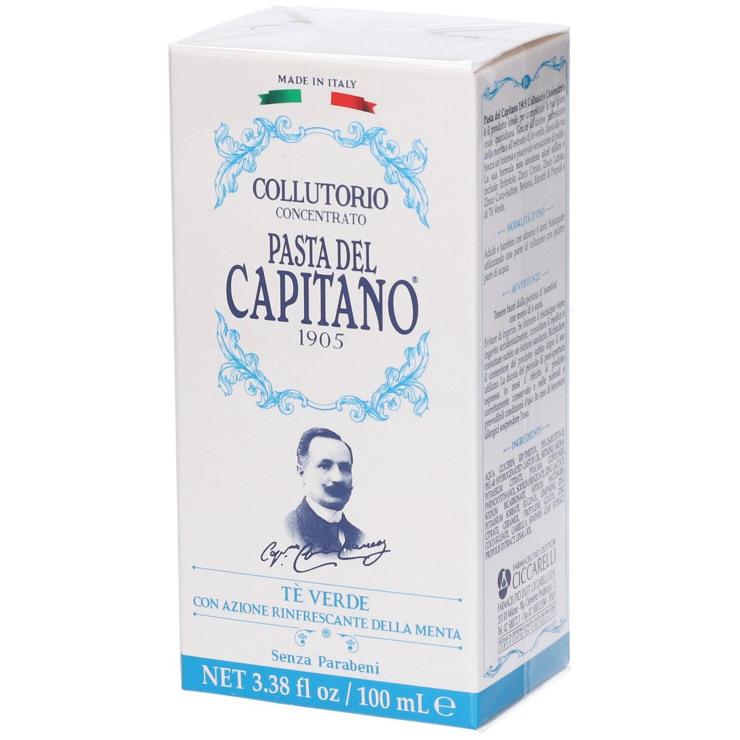 Pasta Del Capitano 1905 Collutorio Concentrato Te´ Verde