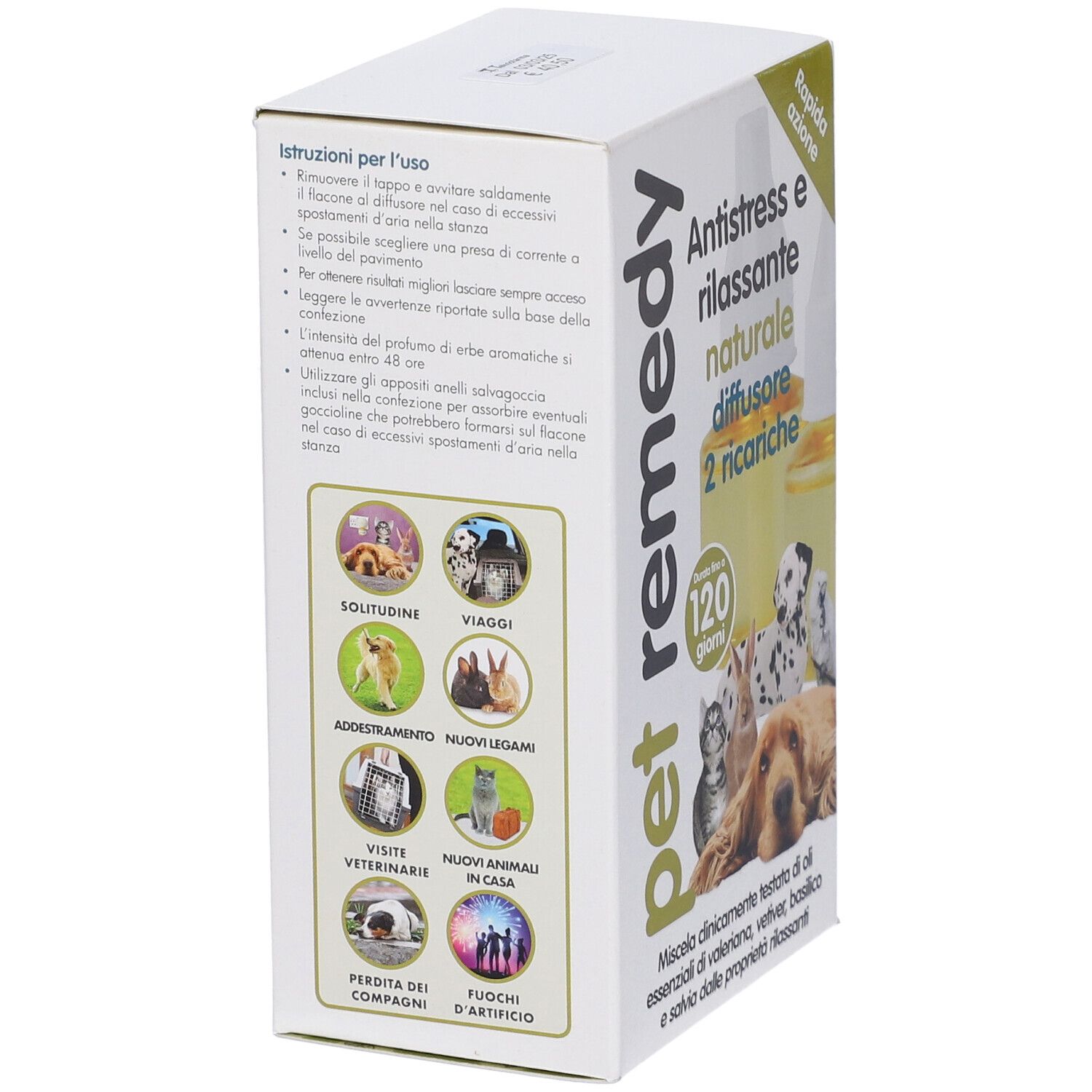 Pet Remedy Antistress und relaxantes natürliches Diffusor-Set mit 2 Nachfüllungen.