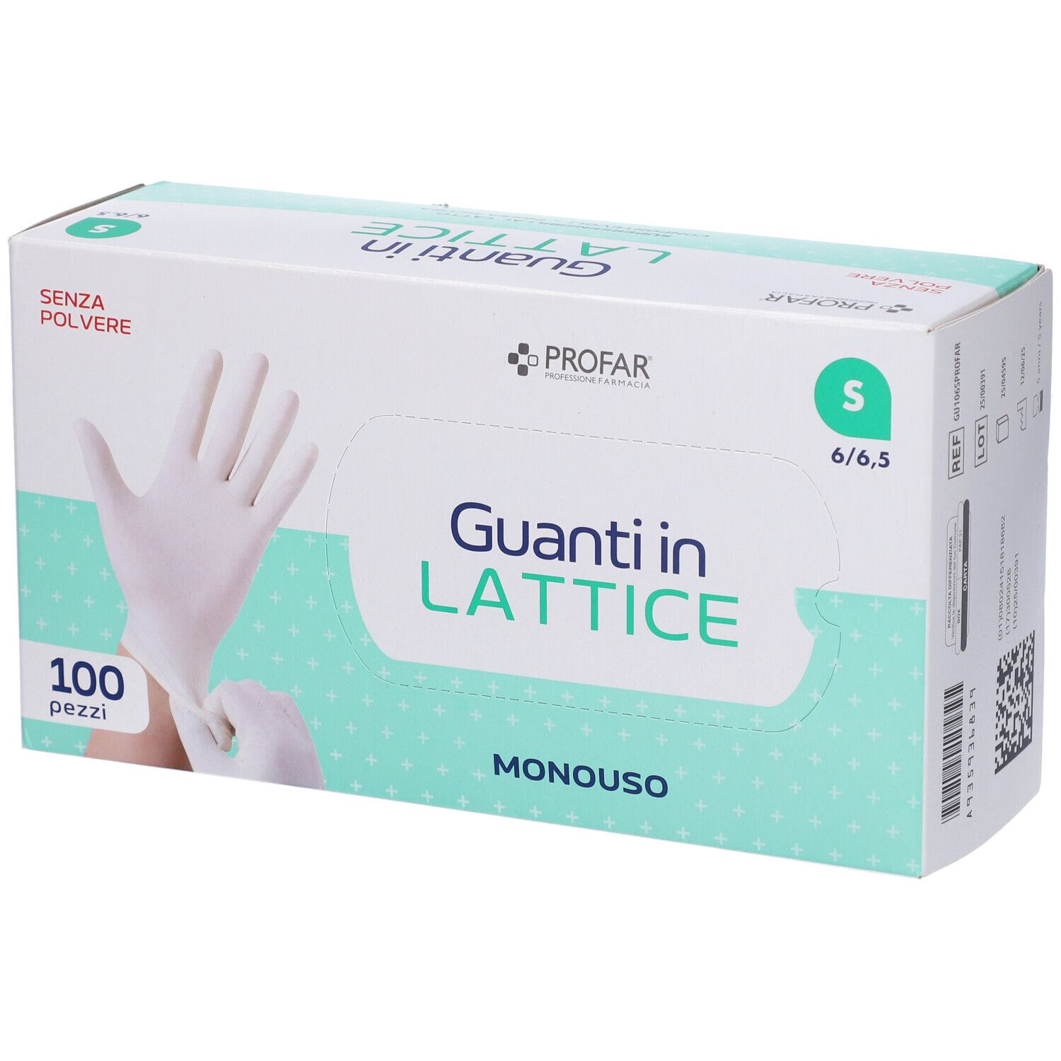 Profar Guanti in Lattice Senza Polvere Taglia S 100 Pezzi
