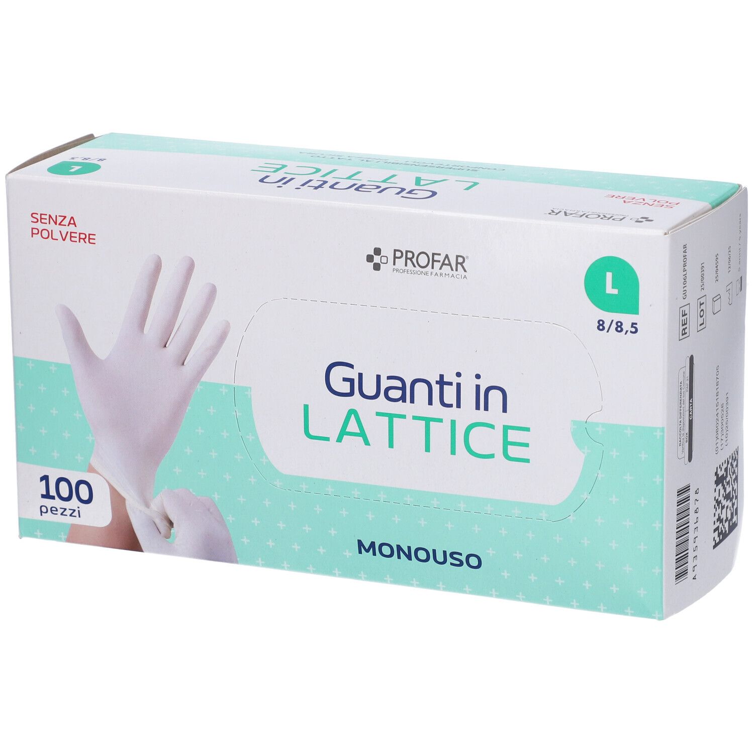 Profar Guanti in Lattice Senza Polvere Taglia L 100 Pezzi