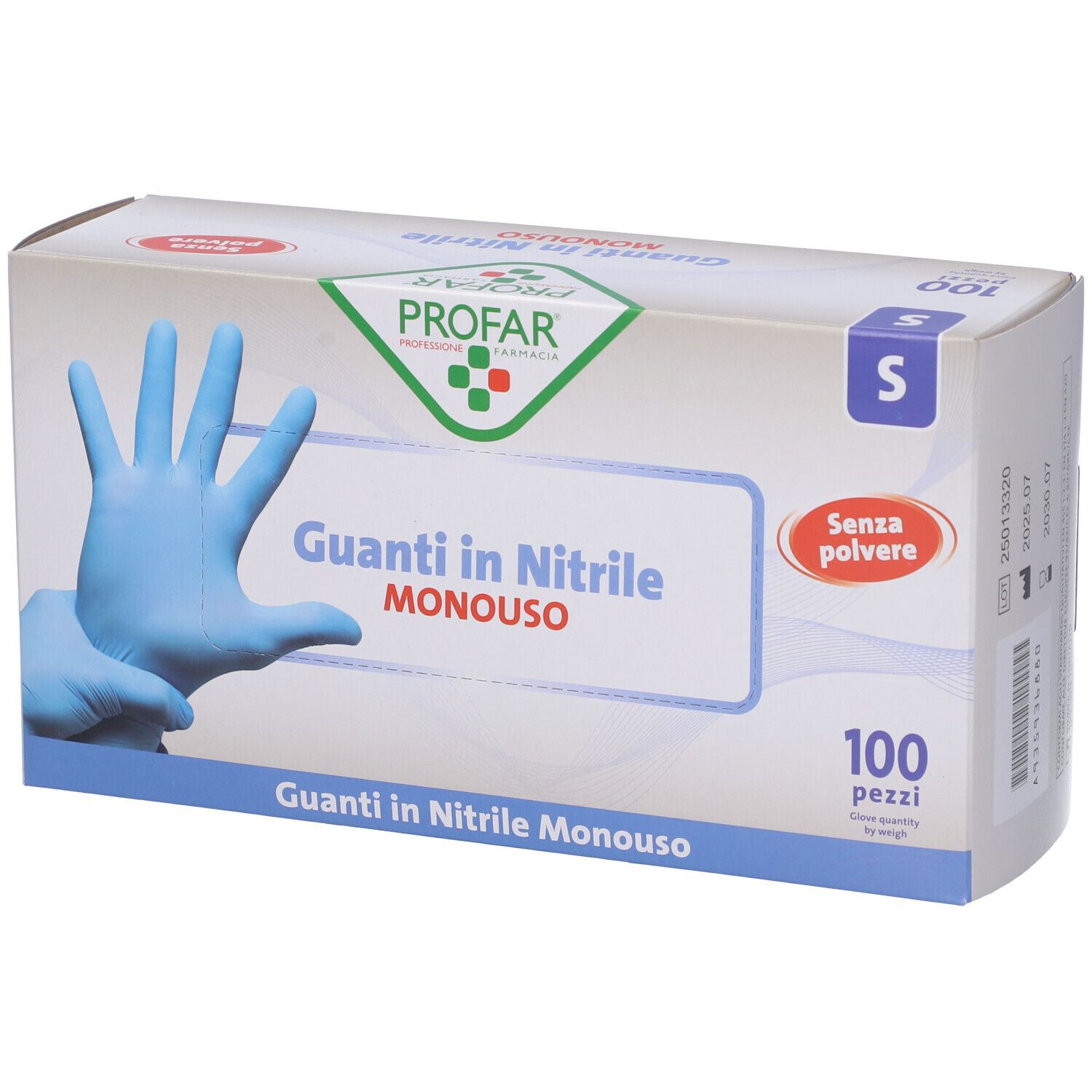 Profar Guanto In Nitrile Senza Polvere S