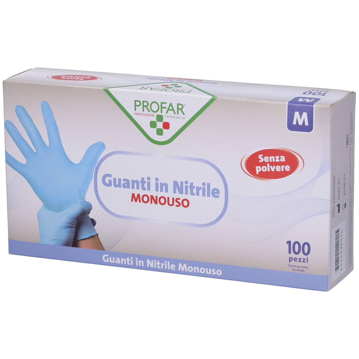 Profar Guanto In Nitrile Senza Polvere Taglia M