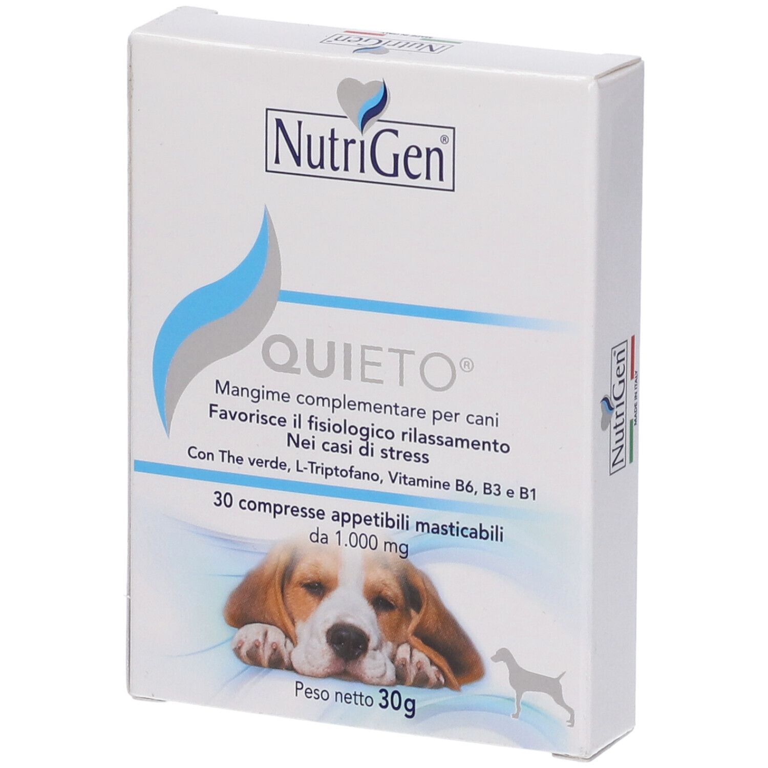 Quieto Cane Mangime Complementare Rilassante per Cani 30 Compresse - NUTRIGEN - Immagine 9