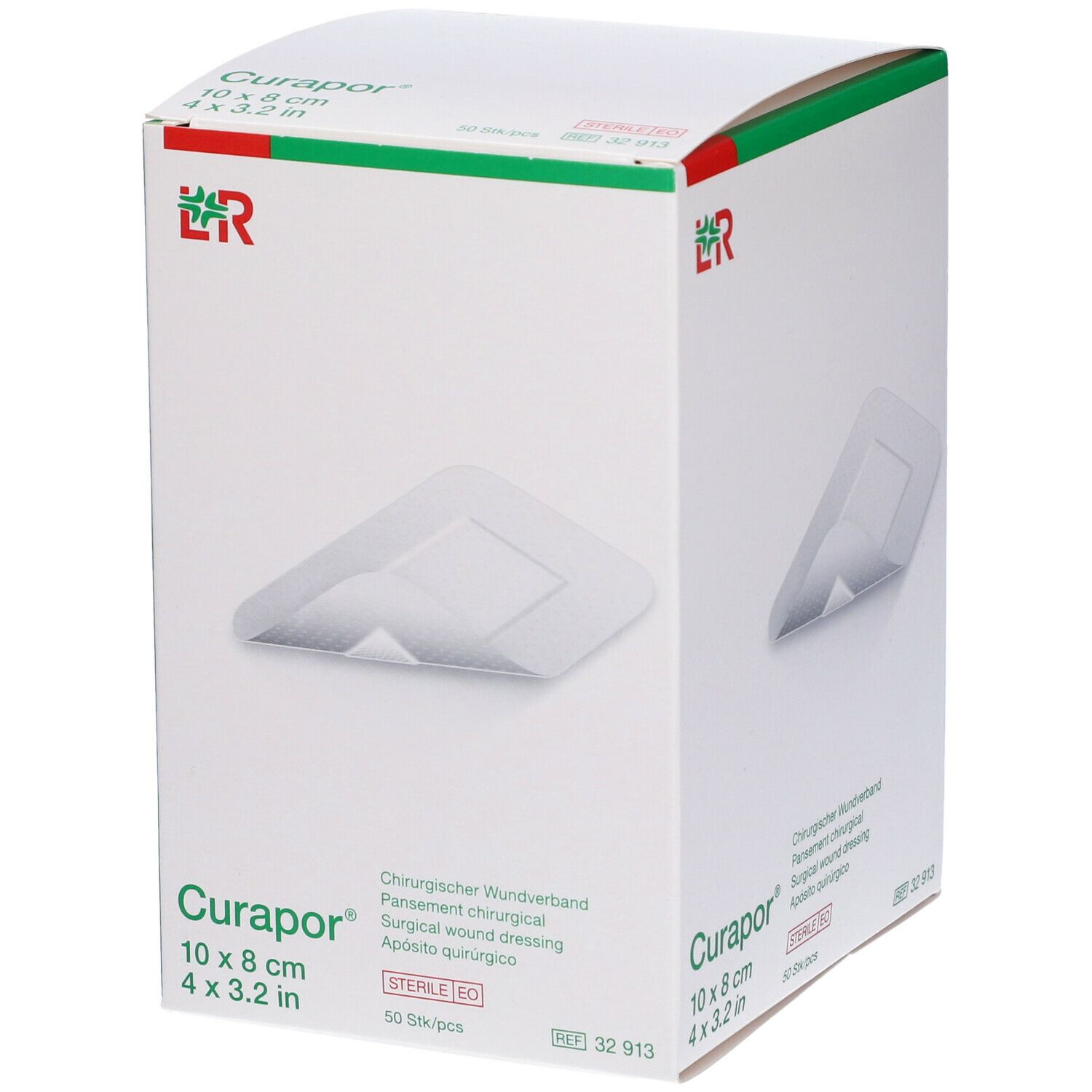 3M™ Transpore Curapor®  10 cm x 8 cm